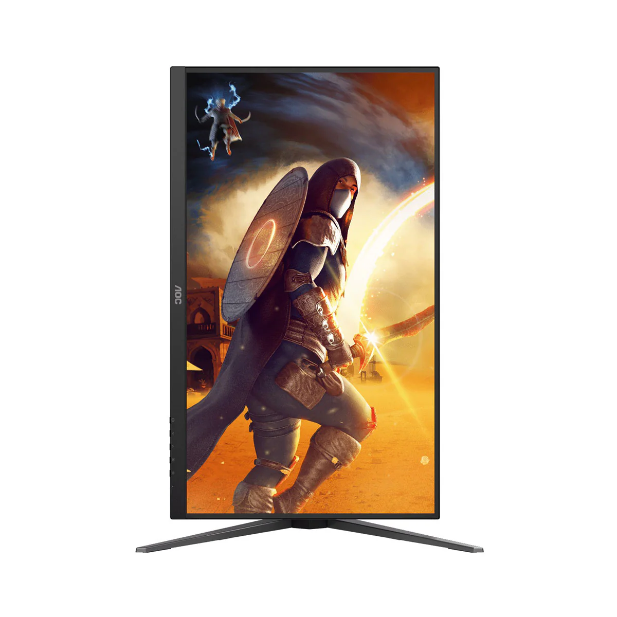 AOC U27G4/71 27" UHD (3840x2160) Dual Mode (FHD @ 320Hz or UHD @ 160Hz) 0.5ms MPRT Adaptive-Sync Fast IPS Gaming Monitor with Tilt, Pivot, Swivel & Height Adjustment (Black/Red) - Image 7