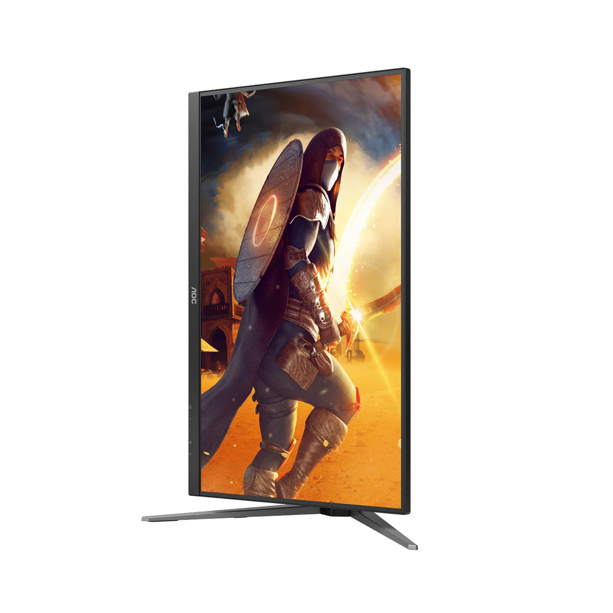 AOC U27G4/71 27" UHD (3840x2160) Dual Mode (FHD @ 320Hz or UHD @ 160Hz) 0.5ms MPRT Adaptive-Sync Fast IPS Gaming Monitor with Tilt, Pivot, Swivel & Height Adjustment (Black/Red) - Image 8