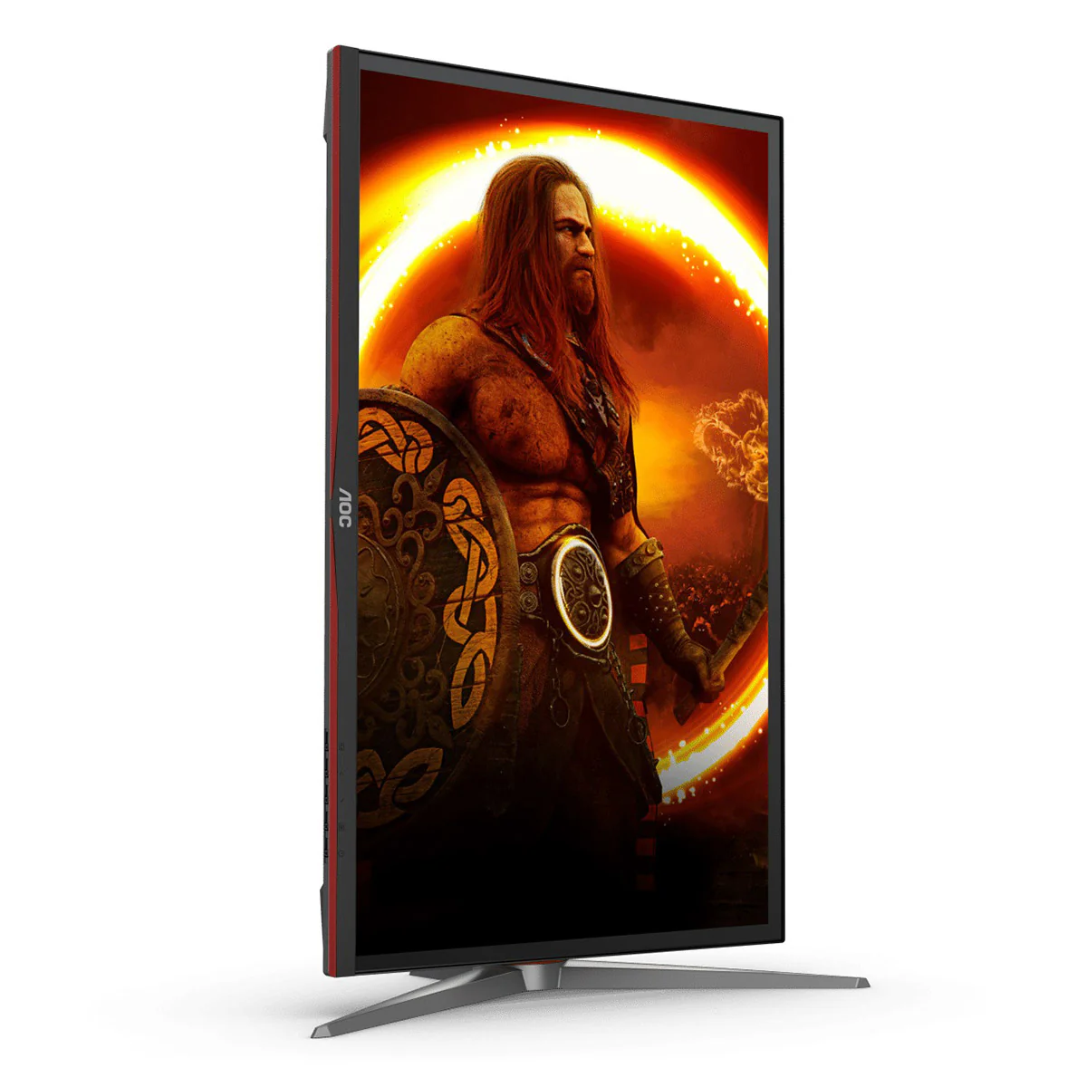 AOC U28G2X 28" 4K (3840x2160) 144Hz 1ms MPRT DisplayHDR 400 AMD Freesync Premium IPS Gaming Monitor (Black/Red) - Image 6
