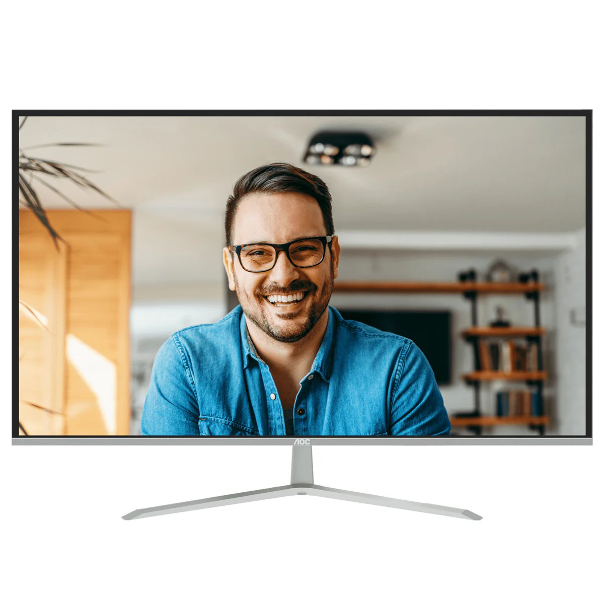 AOC U32V11N/71 31.5" UHD (3840x2160) 60Hz 4ms GTG VA Monitor with Tilt Adjustment (Black/Silver) - Image 2