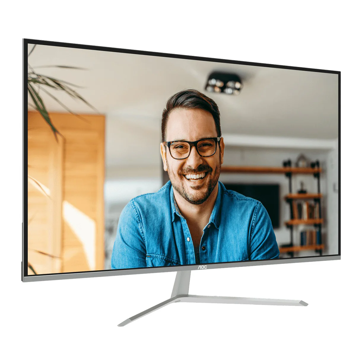 AOC U32V11N/71 31.5" UHD (3840x2160) 60Hz 4ms GTG VA Monitor with Tilt Adjustment (Black/Silver) - Image 3