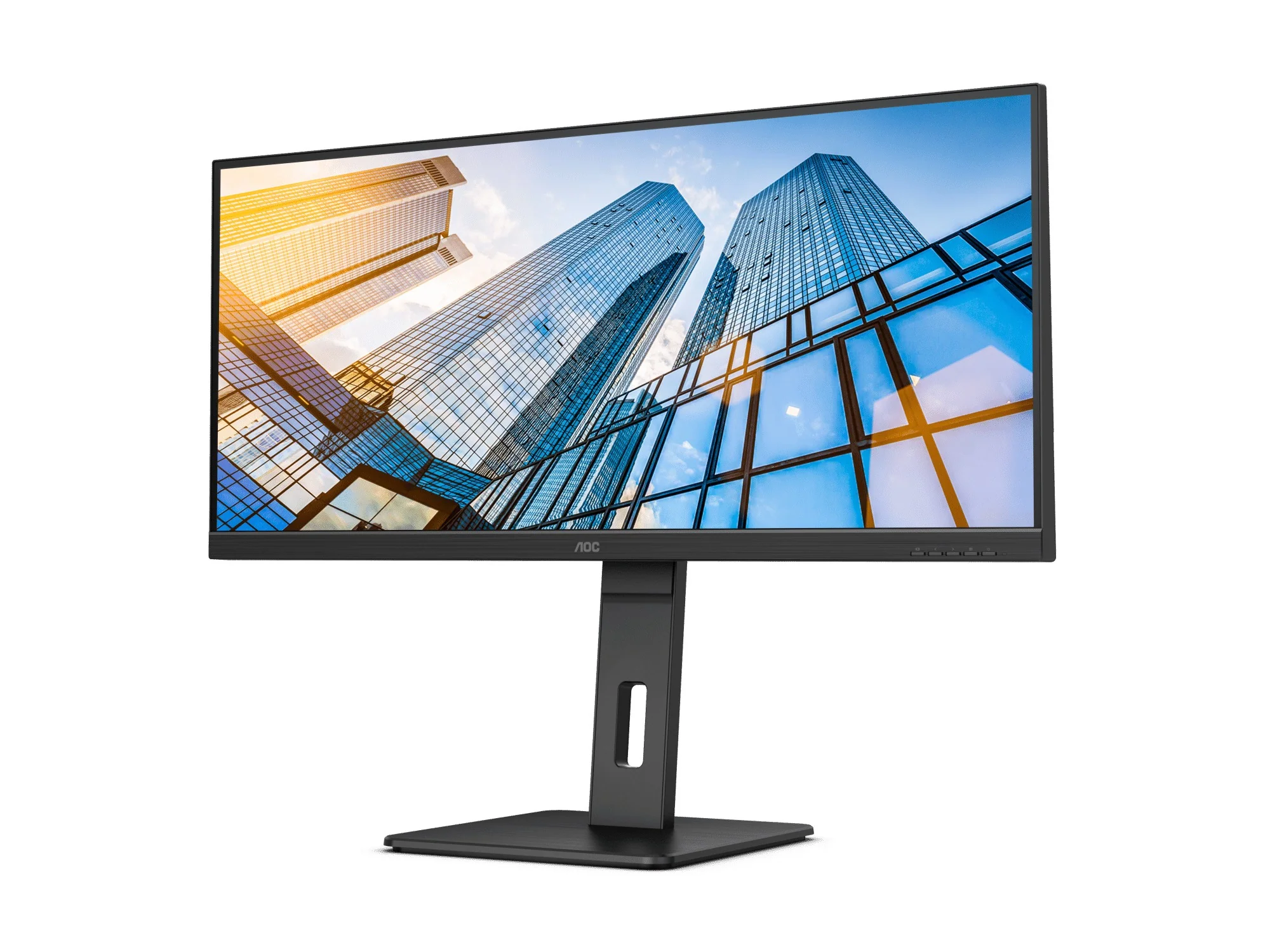 AOC U34P2C/71 34" WQHD (3440x1440) 75Hz 4ms GTG IPS Wide View Adaptive Sync Gaming Monitor (Black) - Image 3