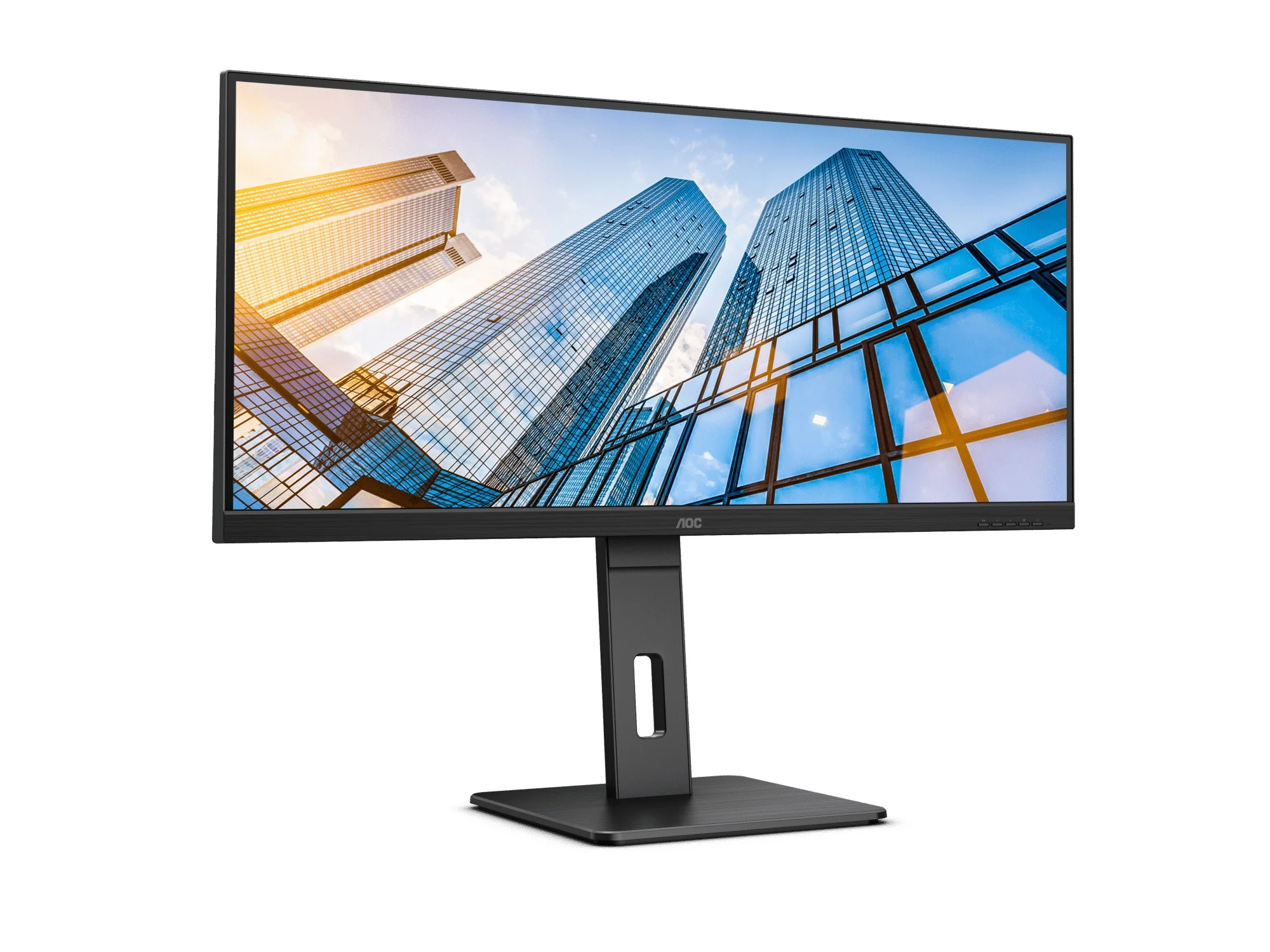 AOC U34P2C/71 34" WQHD (3440x1440) 75Hz 4ms GTG IPS Wide View Adaptive Sync Gaming Monitor (Black) - Image 4