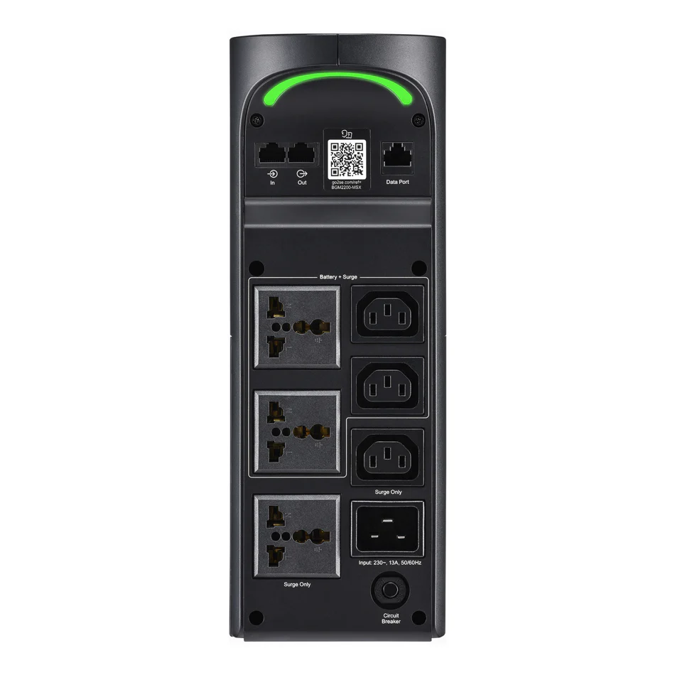 APC BGM2200B-MSX Back-UPS Pro for Gaming / 2200VA/1320W / Tower / 230V / 3x Universal & 3x IEC C13 Outlets / RGB Lights / Pure Sine Wave / Midnight (Black) - Image 6