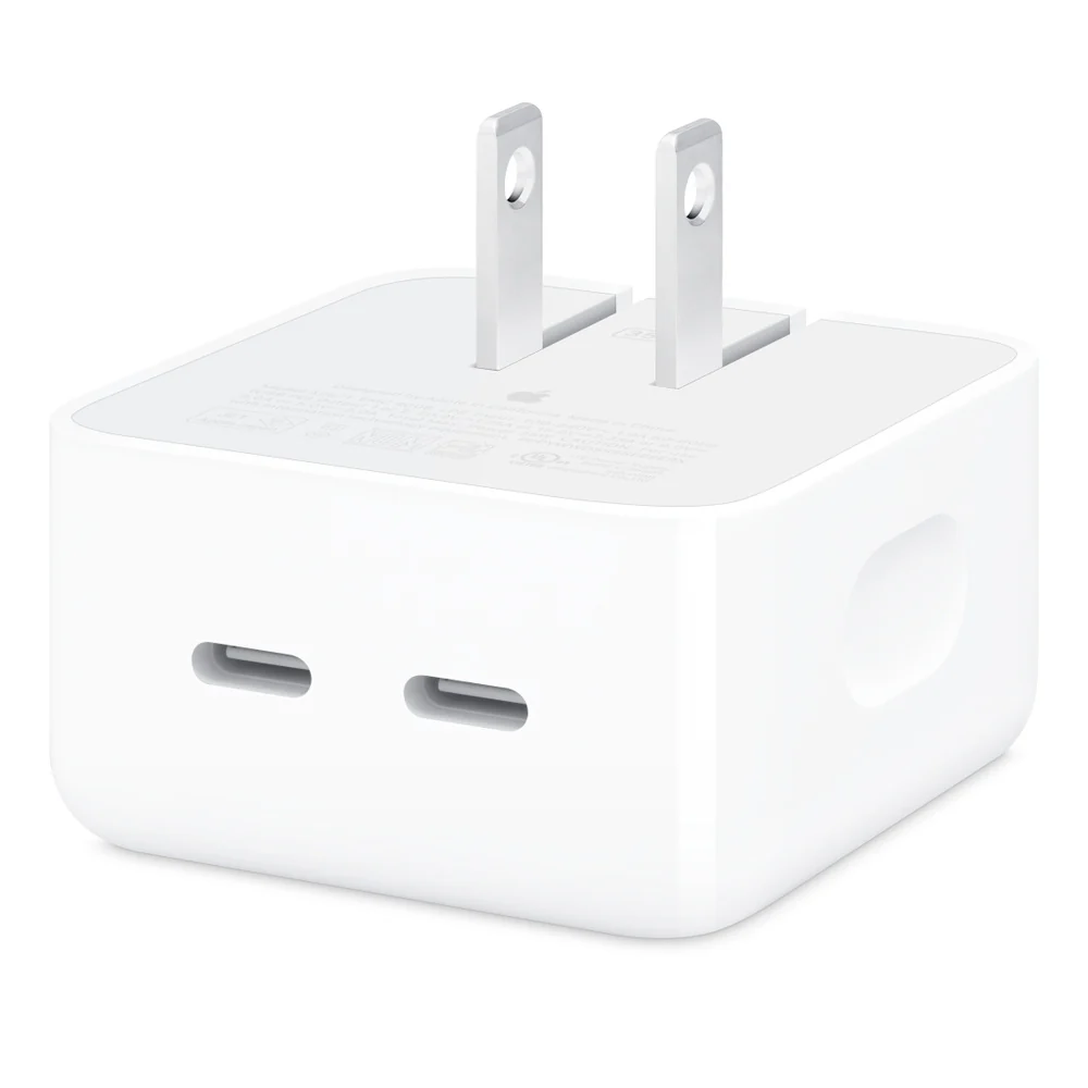 Apple 35W Dual USB-C Port Compact Power Adapter (MNWM3AM/A)