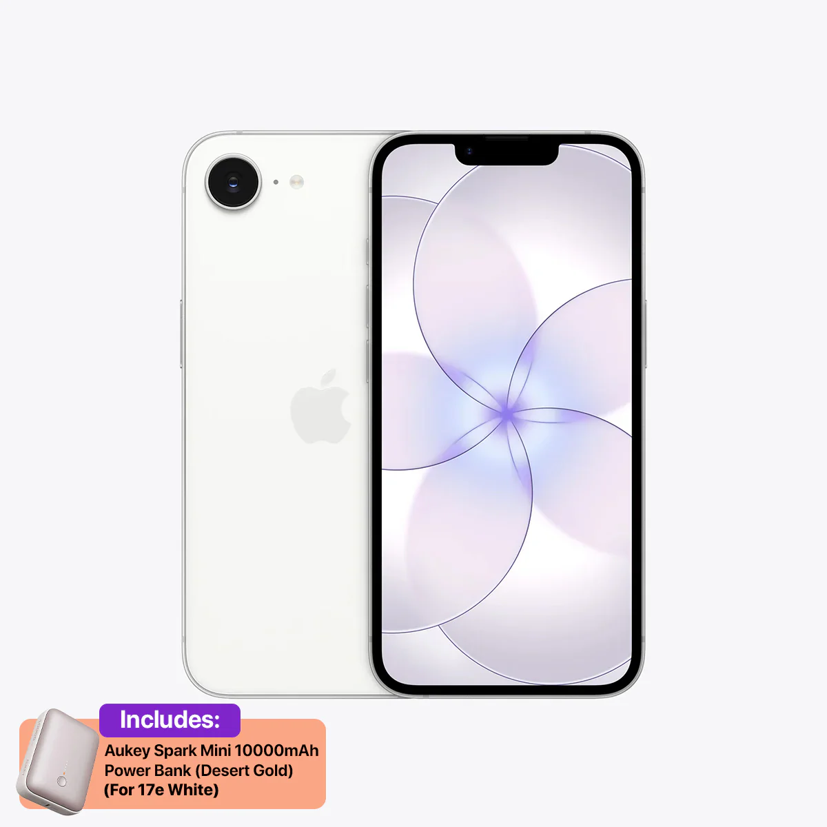 Apple iPhone 17e 256GB (Black, White, Soft Pink) + Aukey Spark Mini 10000mAh Power Bank (Pink, Desert Gold) - Image 7