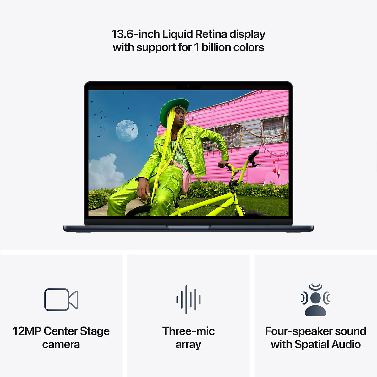Apple MacBook Air 13" 16GB+512GB M5 Chip with 10-Core CPU & 8-Core GPU (Midnight) (MDHE4PP/A) - Image 9