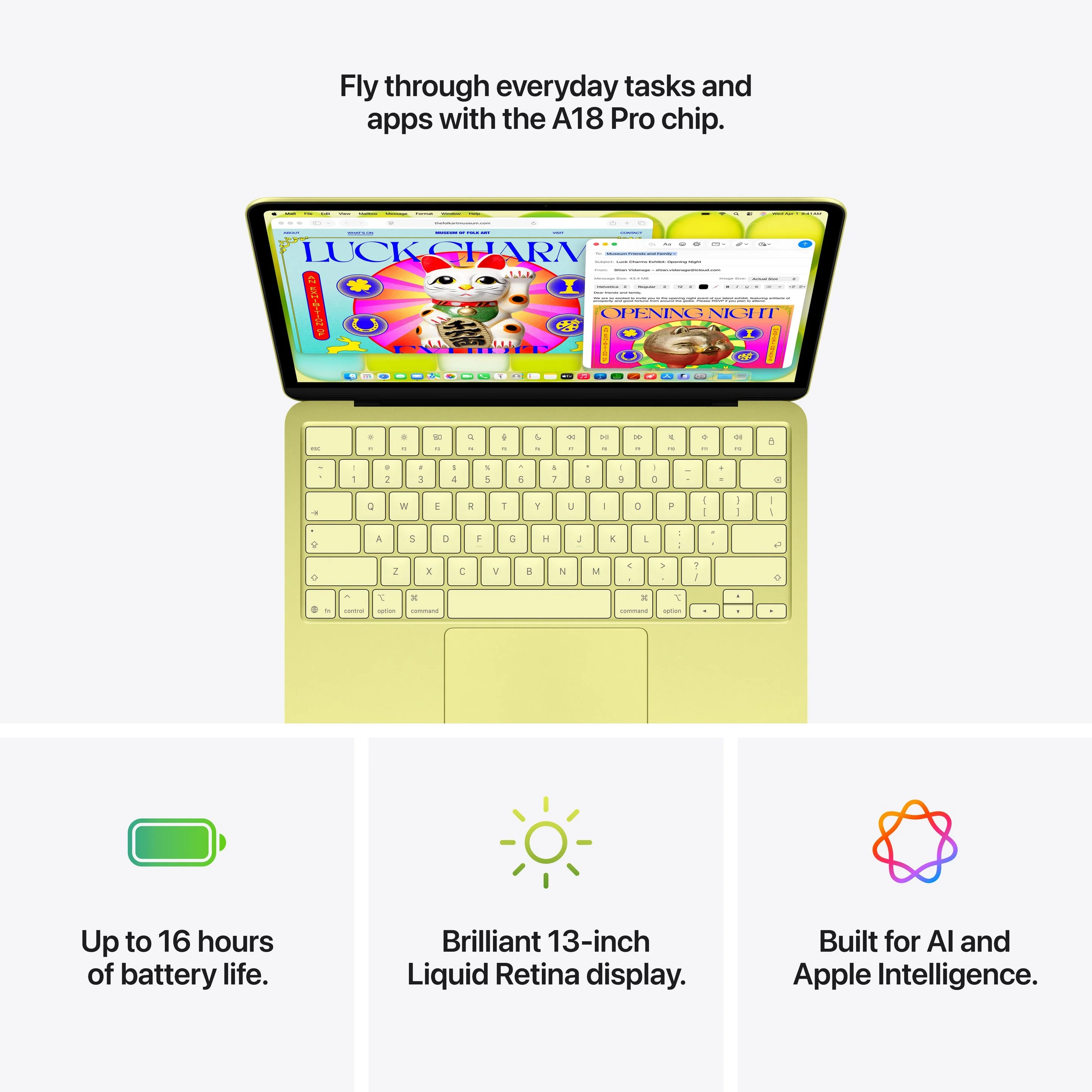 Apple MacBook Neo 13" 8GB+512GB A18 Pro Chip with 6-Core CPU & 5-Core GPU (Blush) (MHFJ4PP/A) - Image 7