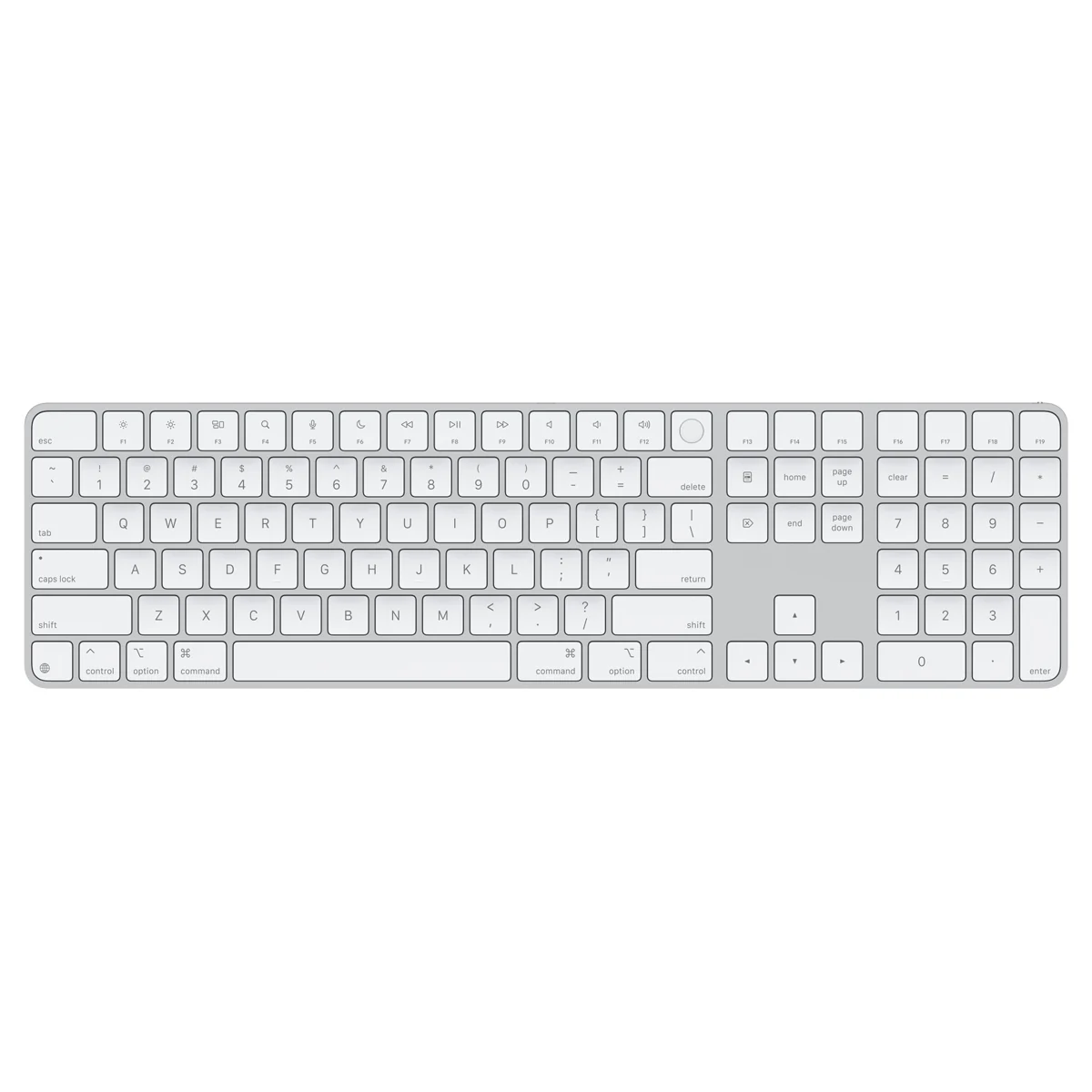 Apple Magic Keyboard with Touch ID and Numeric Keypad for Mac Models with Apple Silicon (MK2C3ZA/A) - Image 2