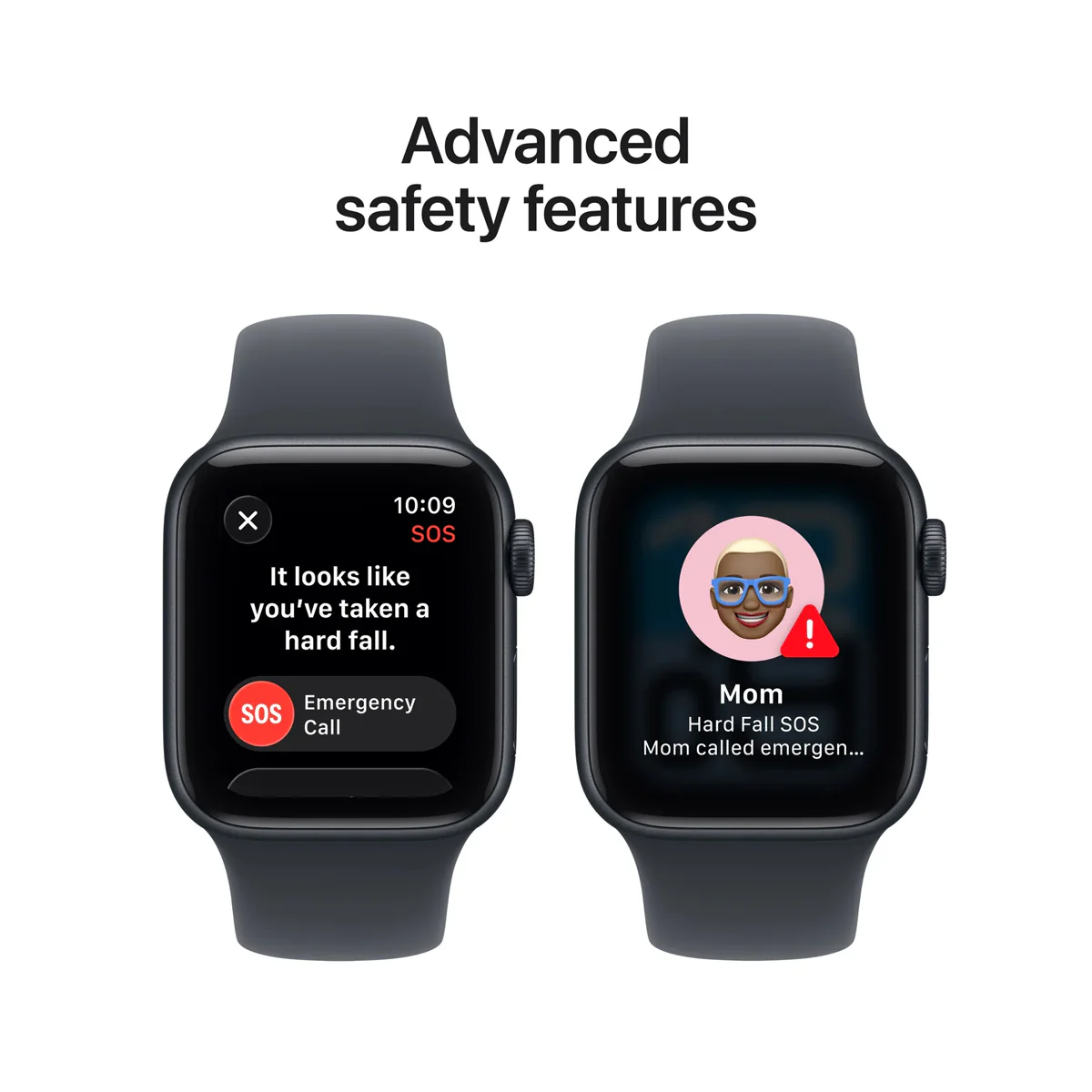 Apple Watch SE 3 GPS 44mm Aluminum Case with Midnight Sport Band M/L (Midnight) (MEHQ4X/A) - Image 6