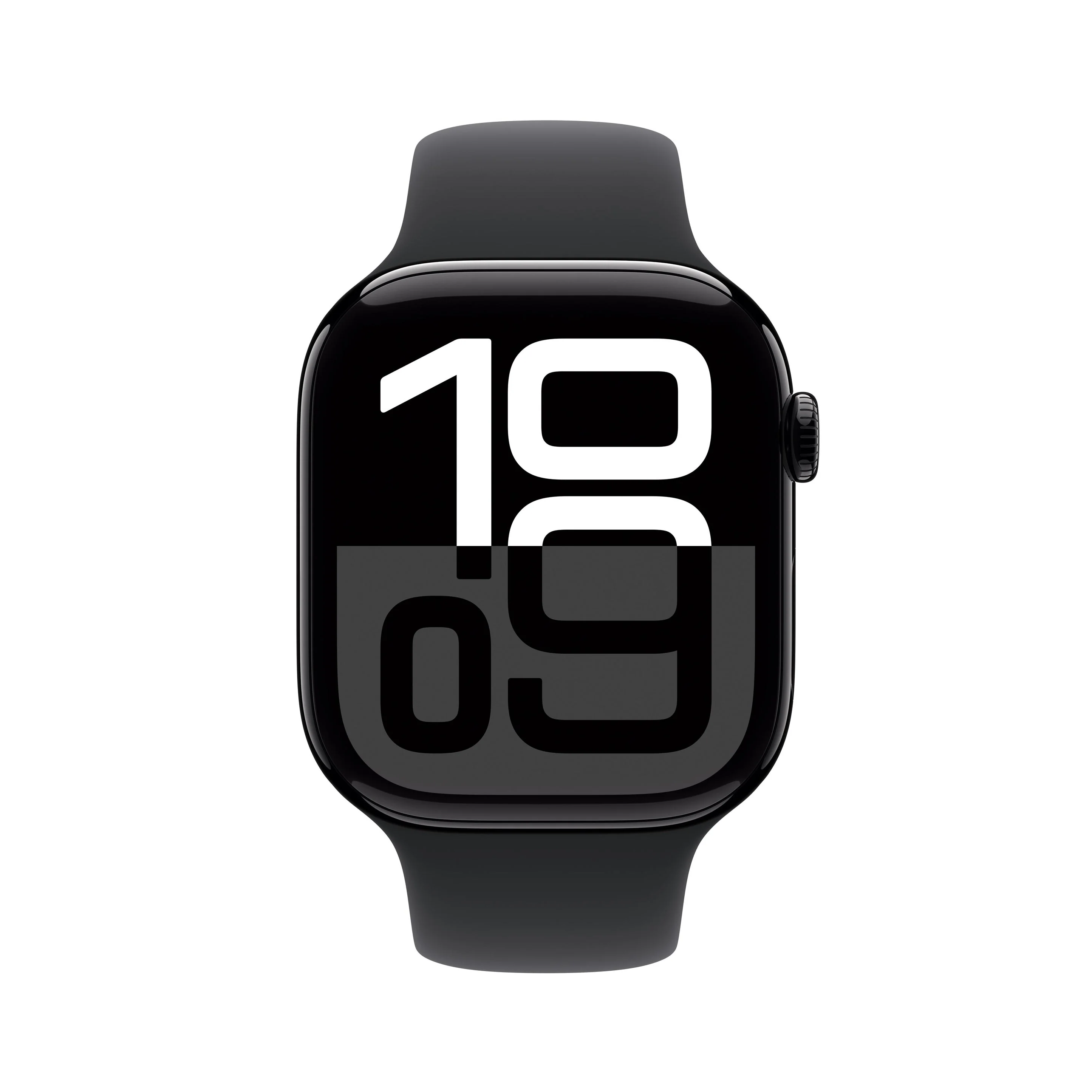 Apple Watch Series 10 GPS 46mm Aluminum Case with Black Sport Band - (Jet Black) (S/M, M/L) (MWWP3ZP/A, MWWQ3ZP/A) - Image 4