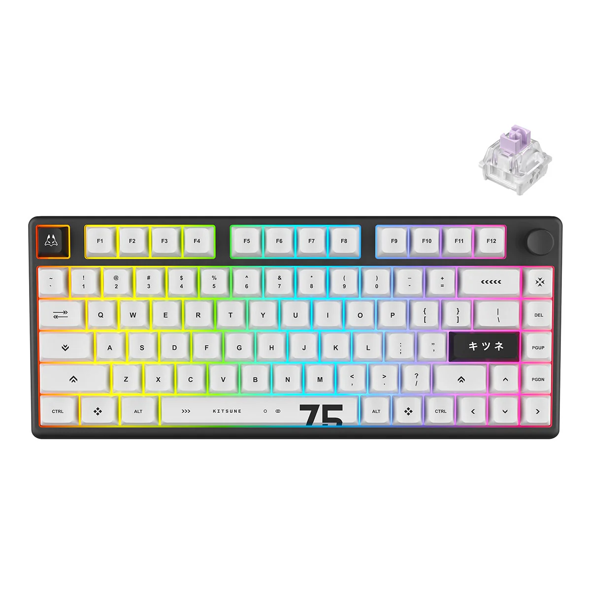 Arbiter Studio Polar 75 Pro Magnetic Gaming Keyboard (Kitsune Black) - Image 2
