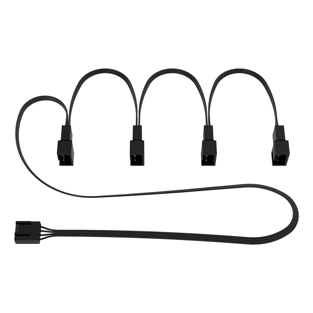 Arctic 4-Pin PWM Fan Splitter Cable - PST Splitter Cable for Four Fans (ACCBL00007A)