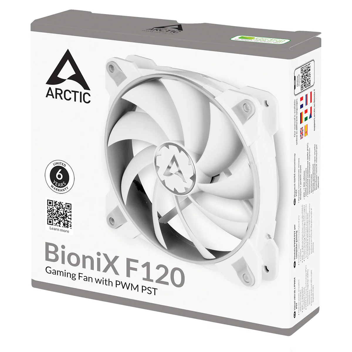 Arctic BioniX F120 120mm PWM Fan with Cable Splitter (Grey/White) (ACFAN00164A) - Image 5