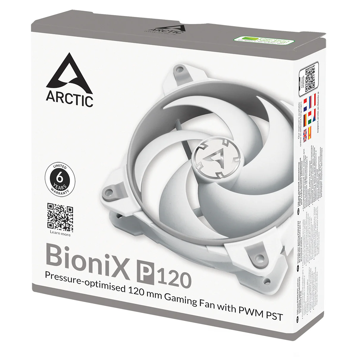 Arctic BioniX P120 120mm PWM Fan with Cable Splitter (Grey/White) (ACFAN00167A) - Image 6