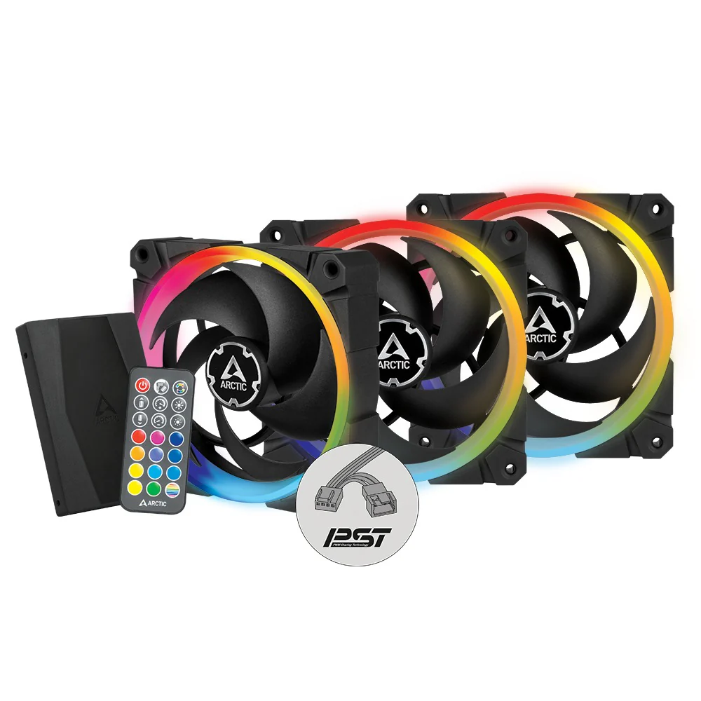 Arctic BioniX P120 A-RGB 120mm PWM 3-Pack Fan with Cable Splitter - with Controller (ACFAN00156A) - Image 7