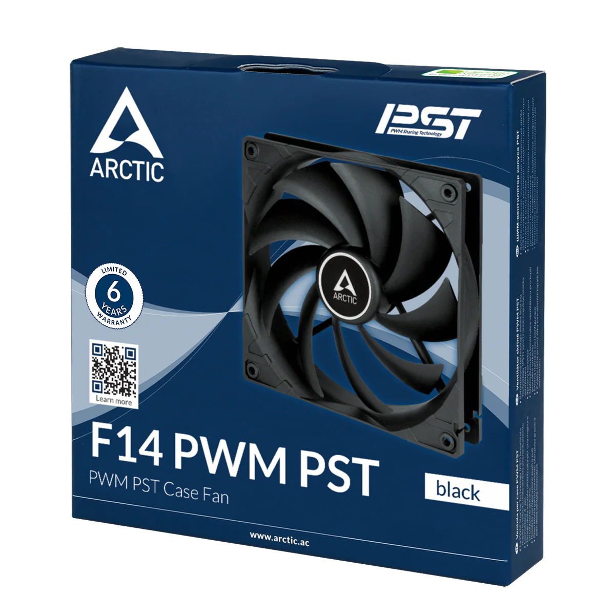 Arctic F14 PWM PST 140mm PWM Single Fan (Black) (ACFAN00219A) - Image 4