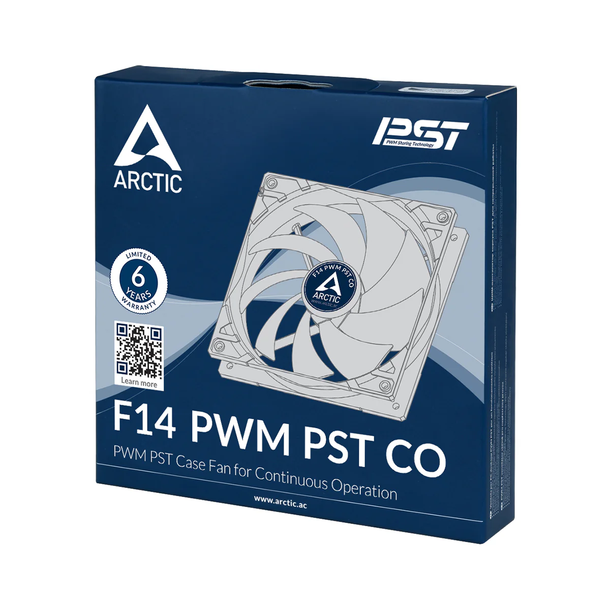 Arctic F14 PWM PST CO 140mm PWM Fan with Cable Splitter for Continuous Operation (Black) (ACFAN00080A) - Image 5
