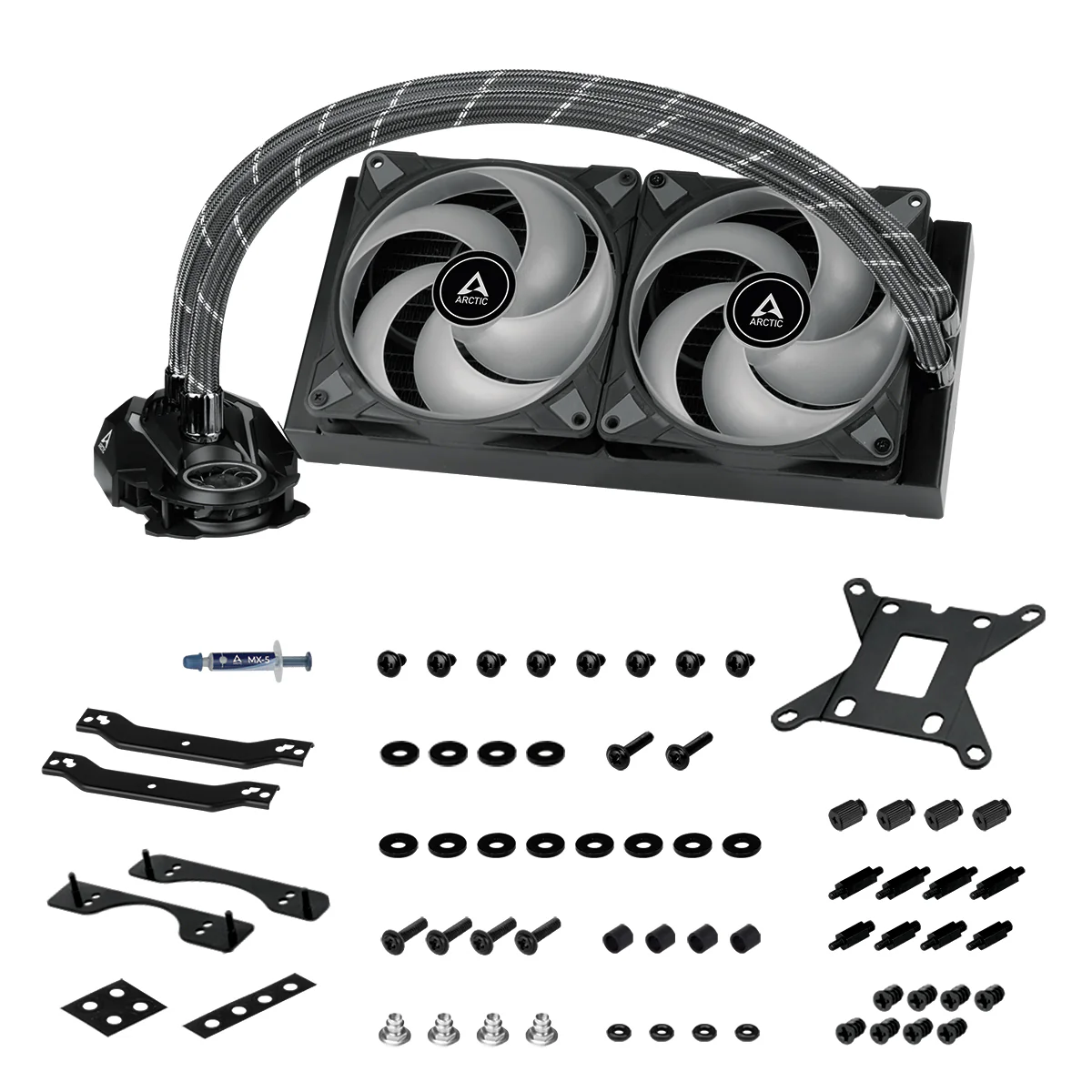 Arctic Liquid Freezer II 280 A-RGB Multi Compatible AIO CPU Water Cooler (Black) (ACFRE00106A) - Image 4