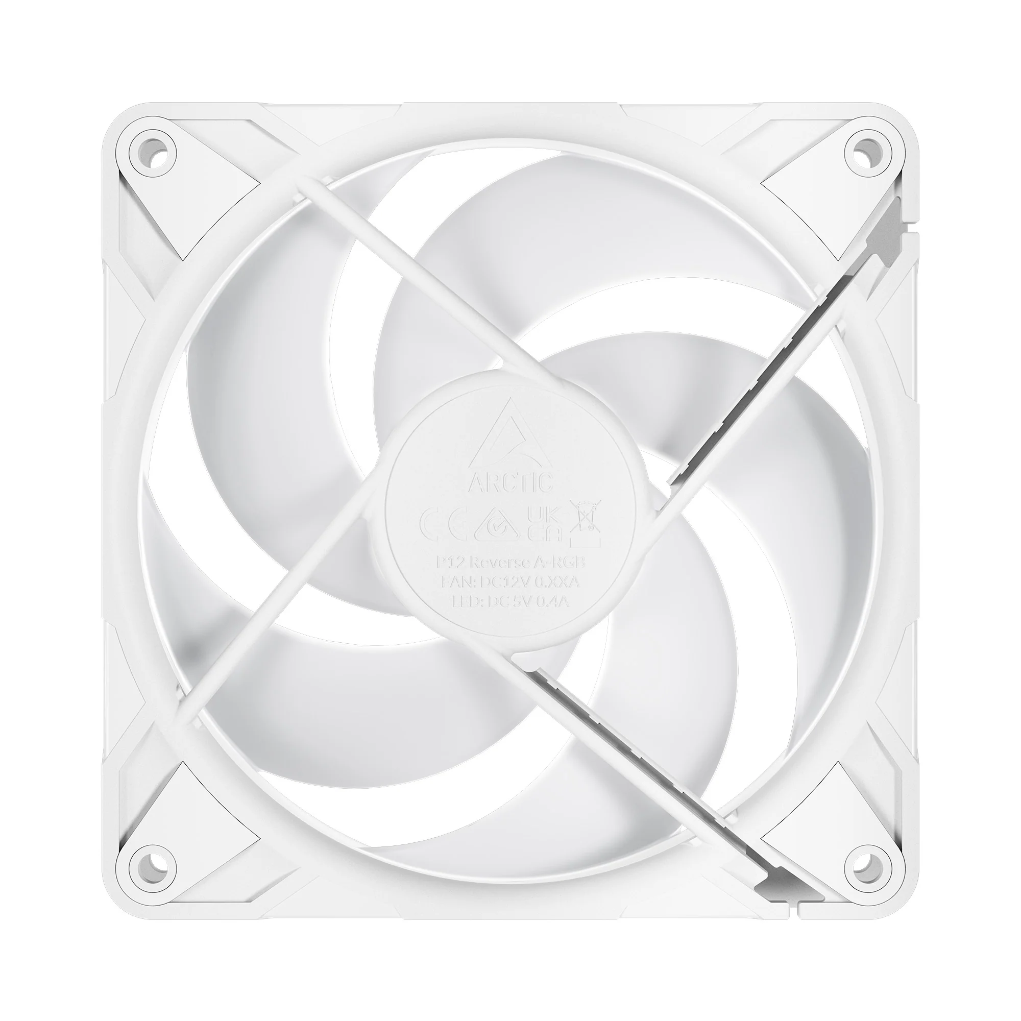 Arctic P12 Pro Reverse 120mm A-RGB PWM Single Fan with Cable Splitter (Black, White) (ACFAN00322A, ACFAN00325A) - Image 12