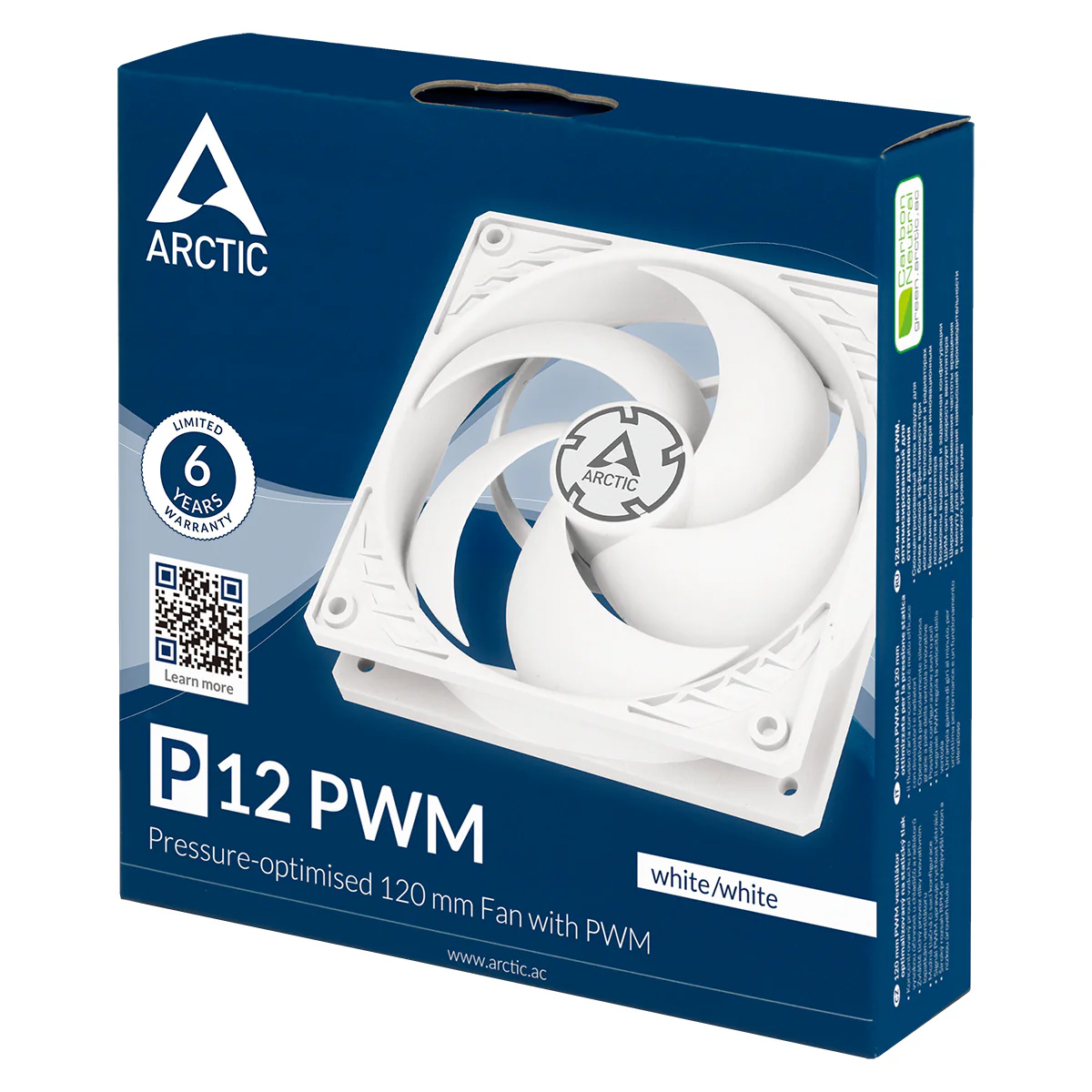 Arctic P12 PWM Pressure-Optimised 120mm Fan with PWM (Black, White) - Image 11