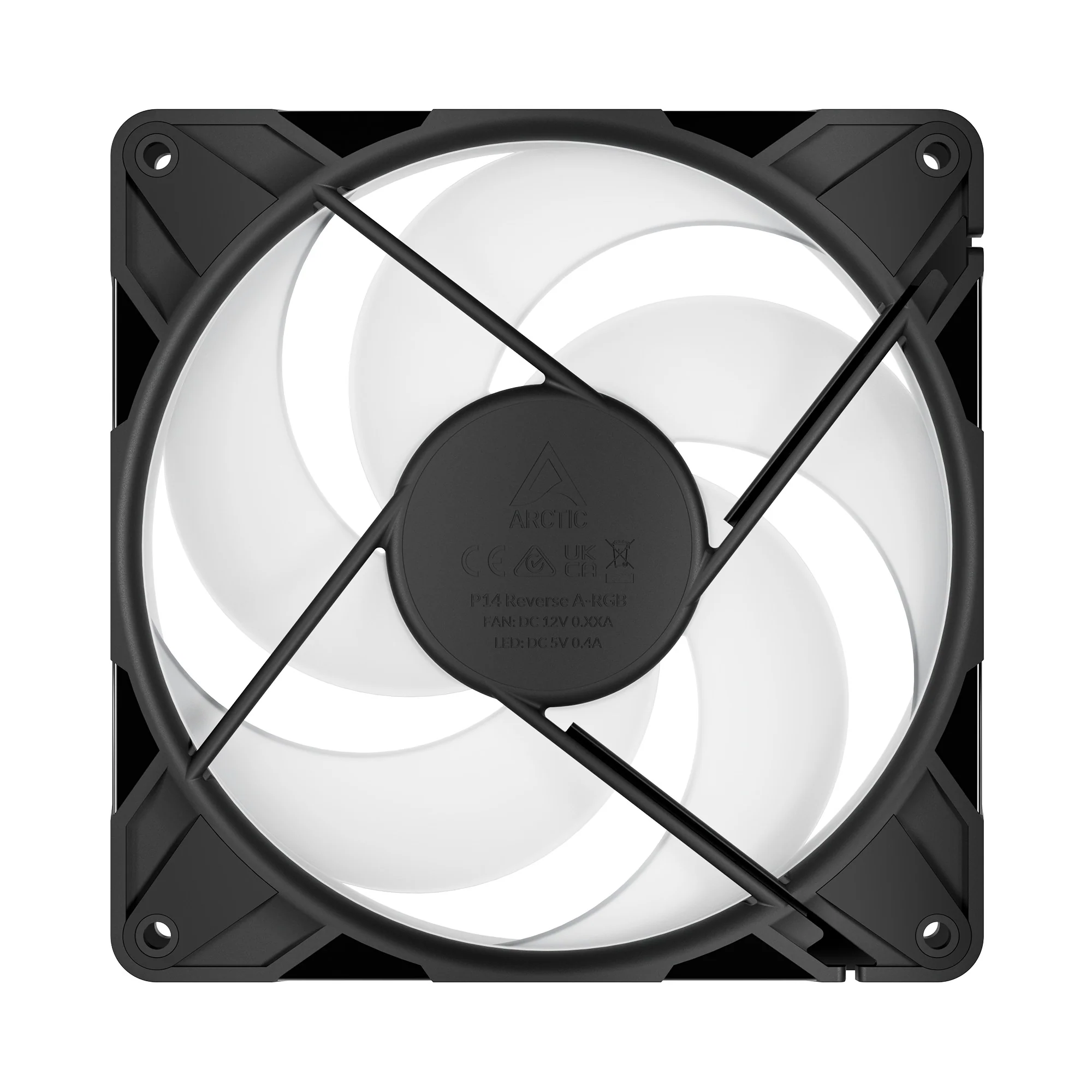 Arctic P14 Pro Reverse 140mm A-RGB PWM Single Fan with Cable Splitter (Black, White) (ACFAN00323A, ACFAN00324A) - Image 5