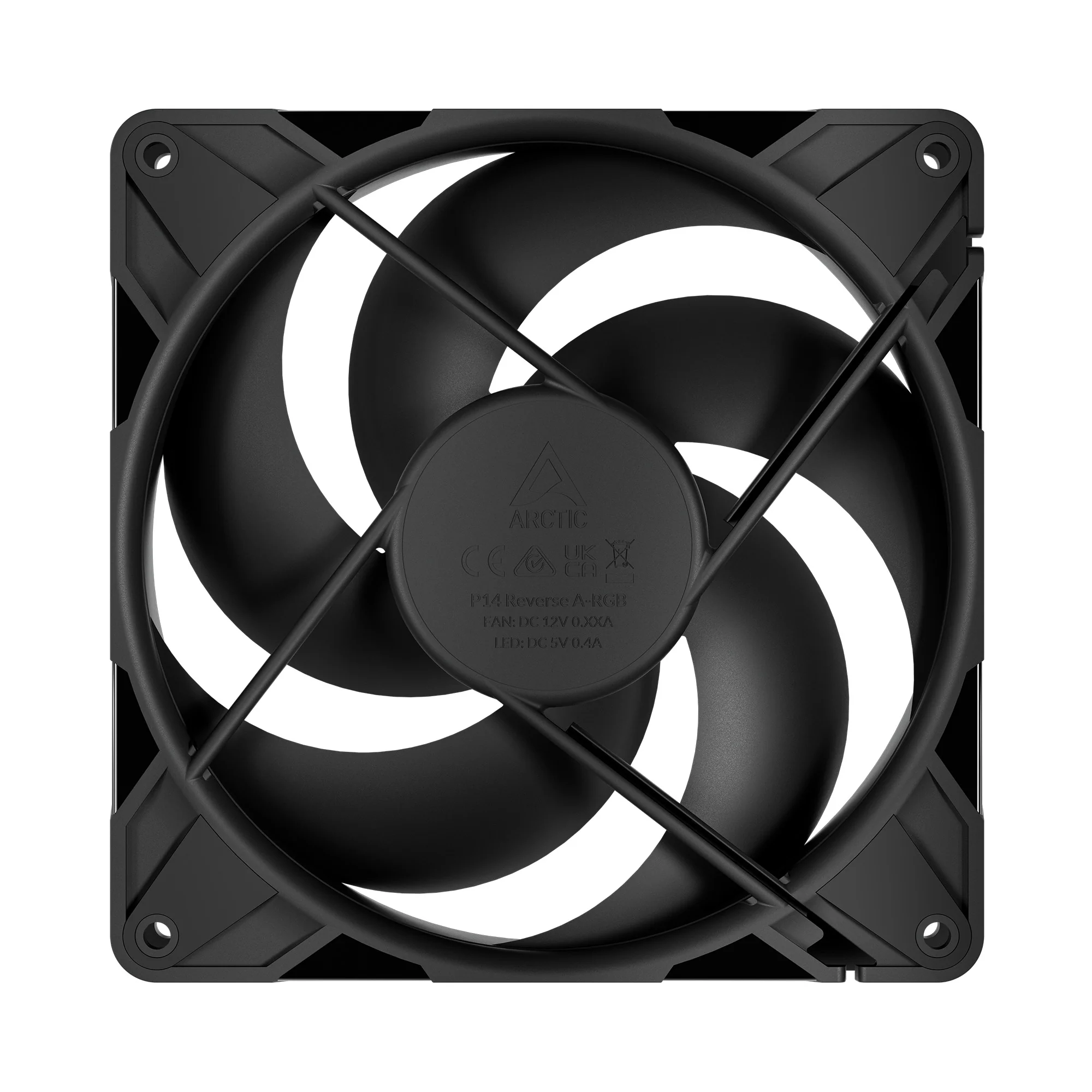 Arctic P14 Pro Reverse 140mm PWM Single Fan with Cable Splitter (Black) (ACFAN00329A) - Image 4
