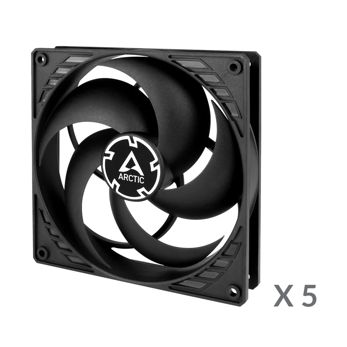 Arctic P14 PWM PST 140mm PWM 5-Pack Fan with Cable Splitter (Black) (ACFAN00138A) - Image 2