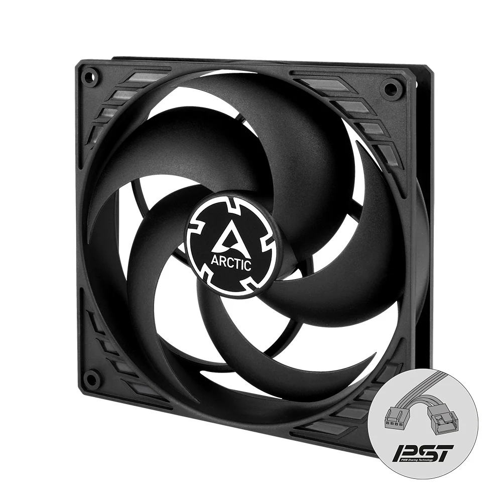 Arctic P14 PWM PST Pressure-Optimised 140mm Single Fan with PWM PST (Black) (ACFAN00125A)
