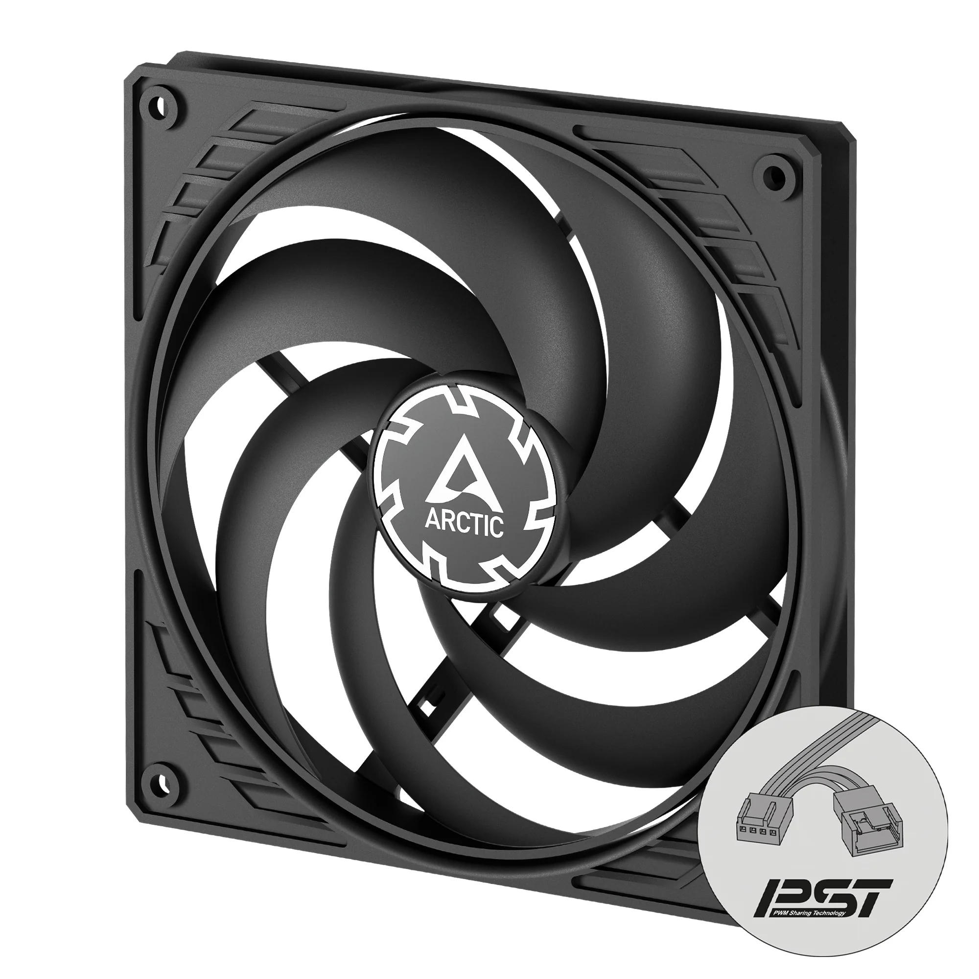 Arctic P14 Slim PWM PST 140mm Low-Profile PWM Fan with Cable Splitter (ACFAN00268A)