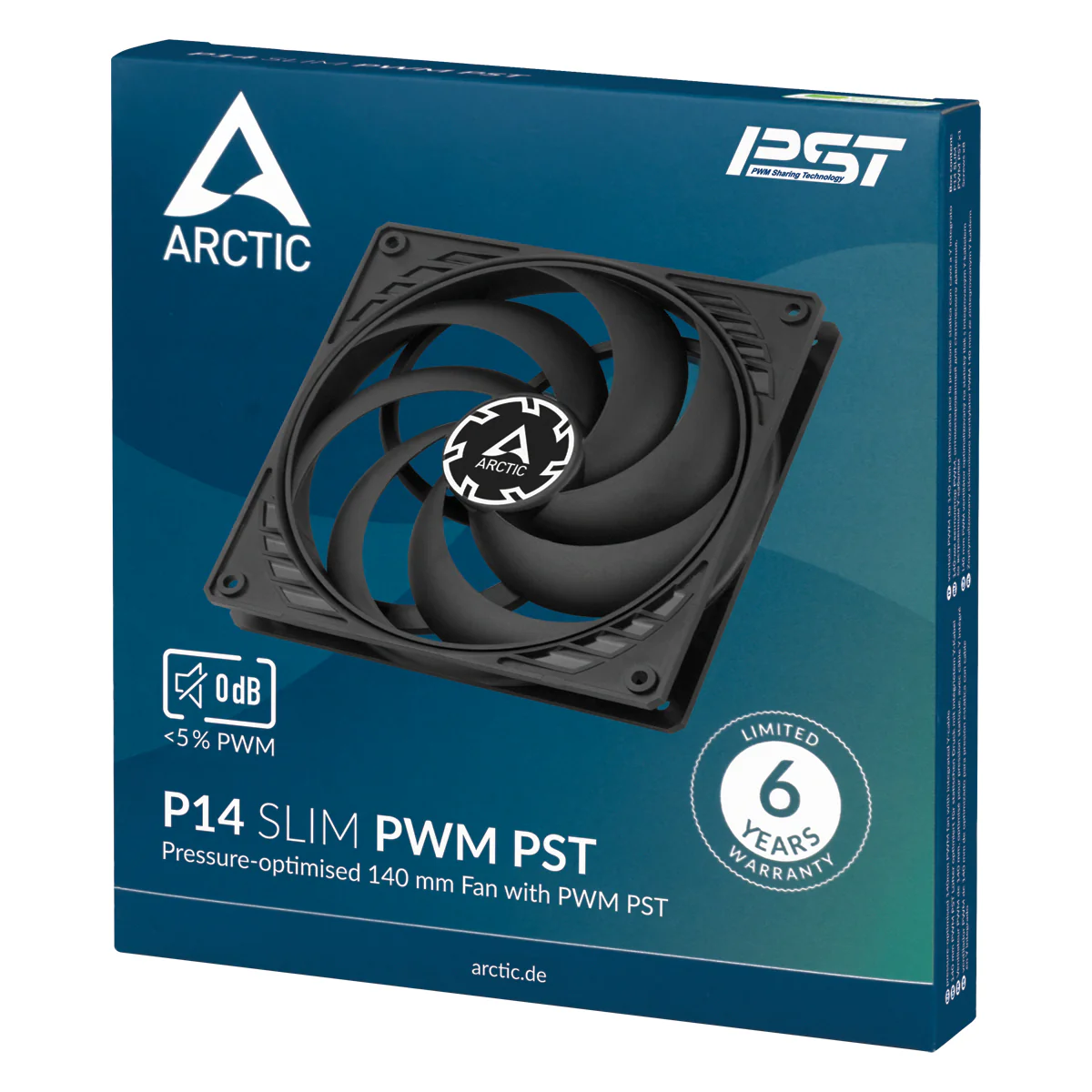 Arctic P14 Slim PWM PST 140mm Low-Profile PWM Fan with Cable Splitter (ACFAN00268A) - Image 7