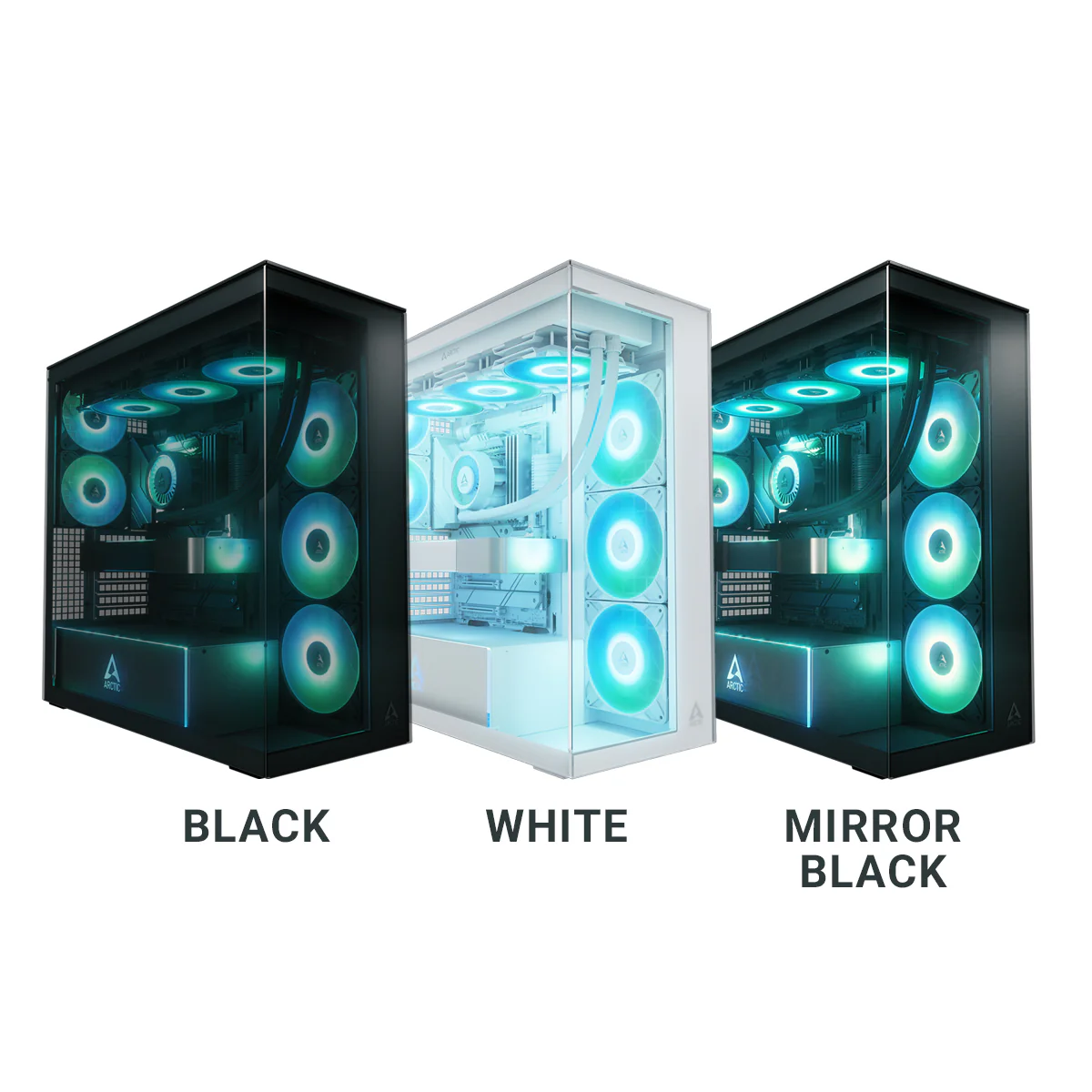 Arctic Xtender Tempered Glass Side Panel Premium E-ATX PC Case (Black, White, Mirror Black) - Image 38