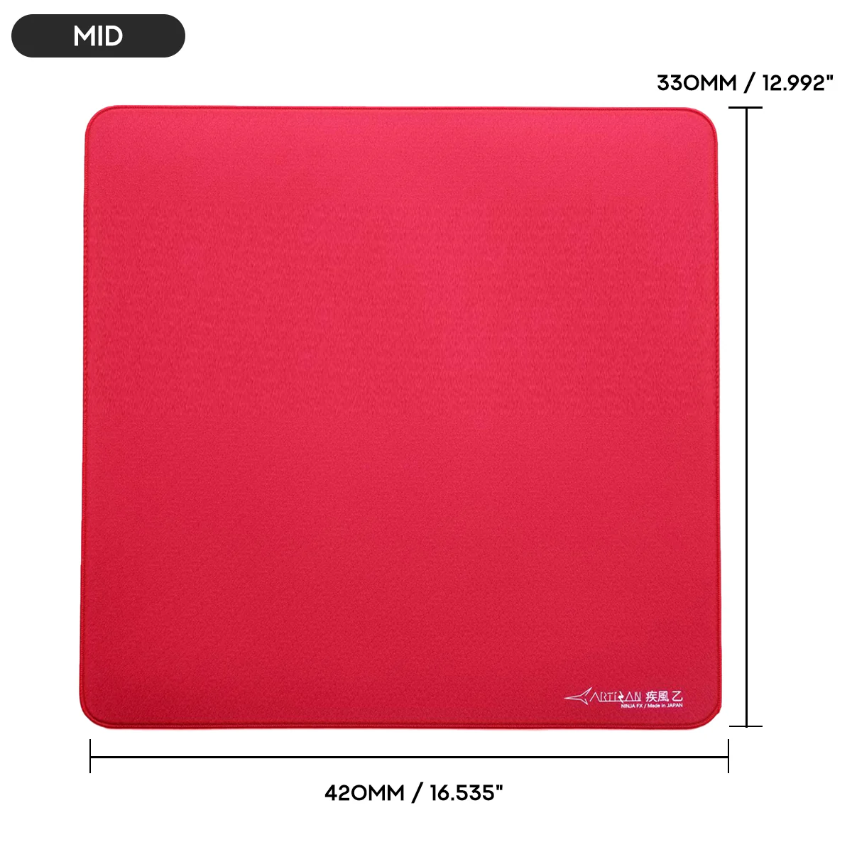 Artisan Ninja FX Hayate-Otsu V2 Gaming Mousepad - Wine Red (XSOFT, SOFT, MID) (L, XL, XXL) - Image 12
