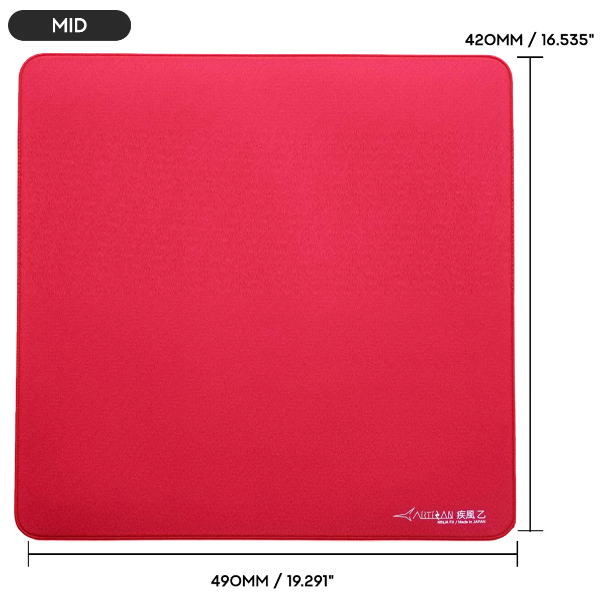 Artisan Ninja FX Hayate-Otsu V2 Gaming Mousepad - Wine Red (XSOFT, SOFT, MID) (L, XL, XXL) - Image 13