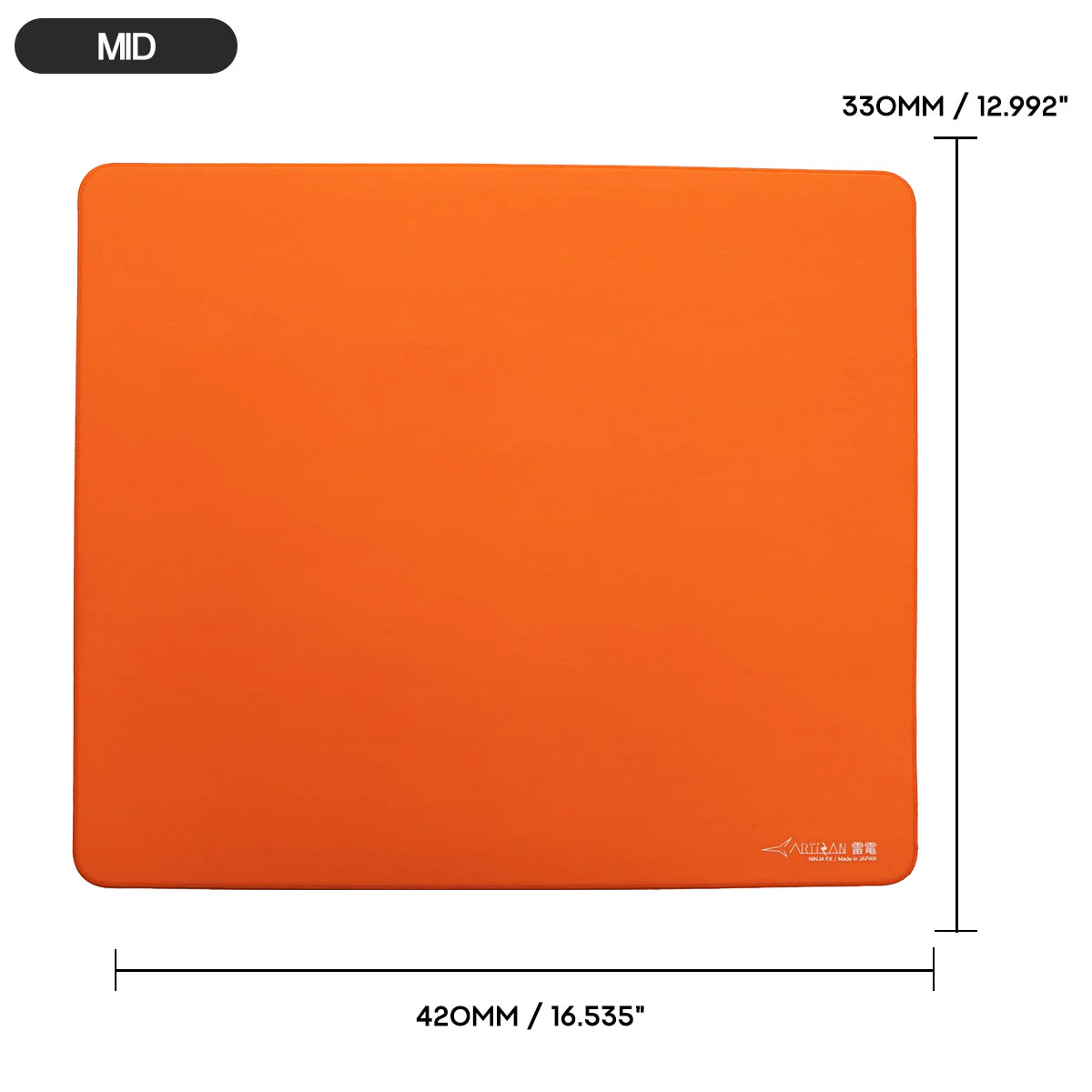Artisan Ninja FX Raiden Gaming Mousepad - Daidai Orange (XSOFT, SOFT, MID) (L, XL, XXL) - Image 10