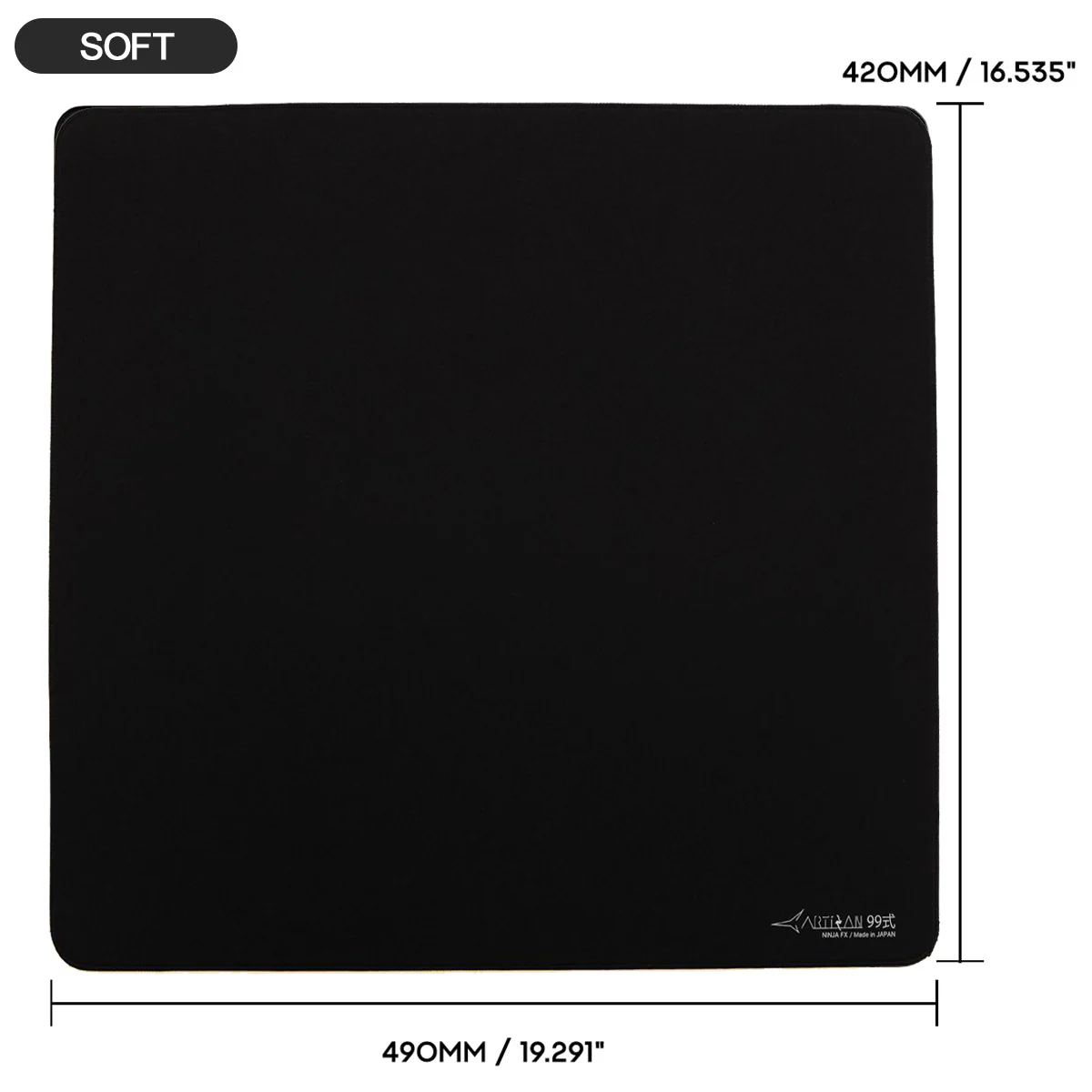 Artisan Ninja FX Type-99 Gaming Mousepad  - Black (XSOFT, SOFT, MID) (L, XL, XXL) - Image 10