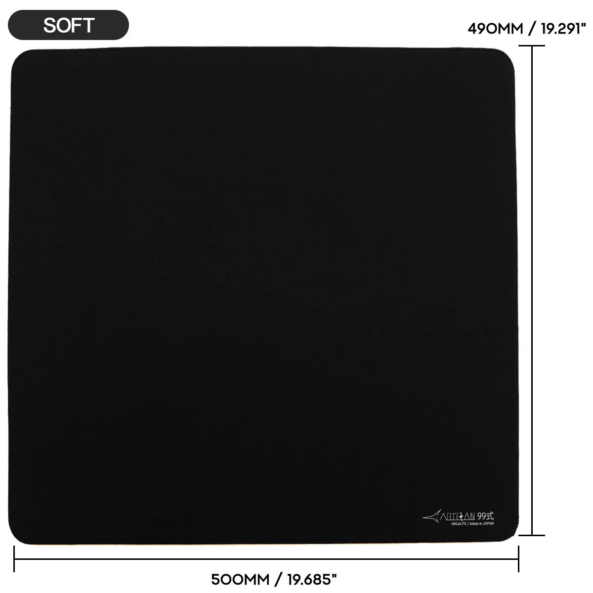 Artisan Ninja FX Type-99 Gaming Mousepad  - Black (XSOFT, SOFT, MID) (L, XL, XXL) - Image 12