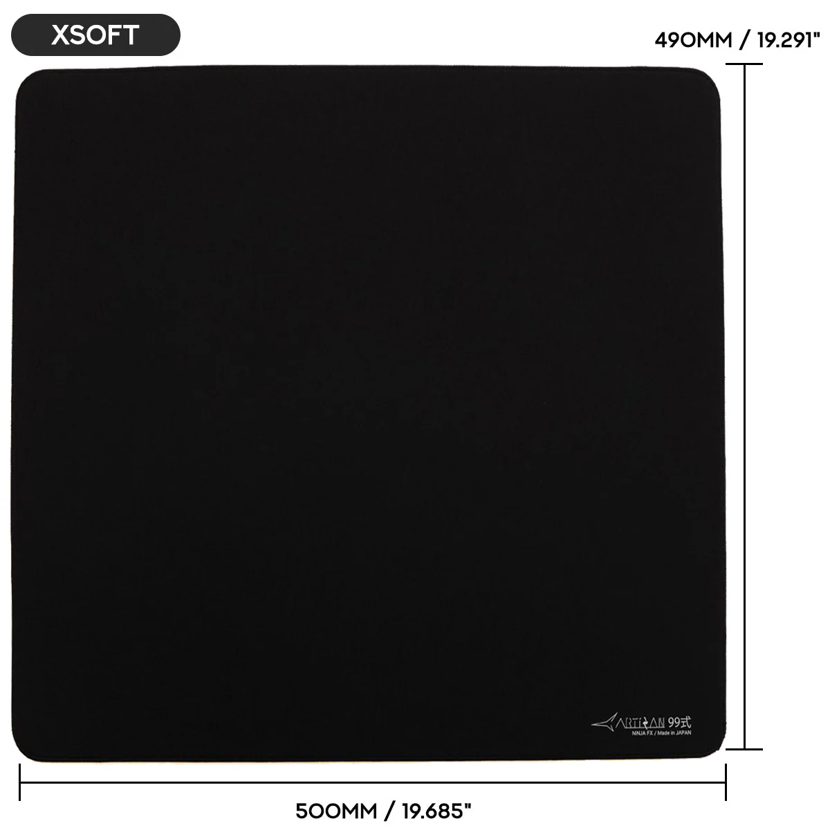 Artisan Ninja FX Type-99 Gaming Mousepad  - Black (XSOFT, SOFT, MID) (L, XL, XXL) - Image 13