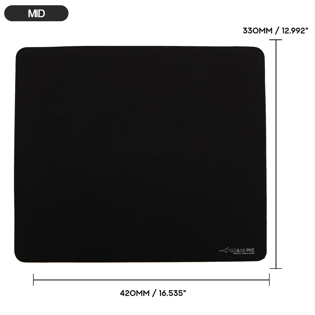 Artisan Ninja FX Type-99 Gaming Mousepad  - Black (XSOFT, SOFT, MID) (L, XL, XXL) - Image 8
