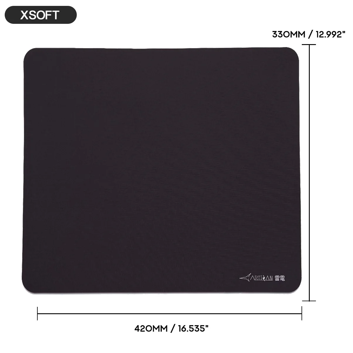 Artisan Raiden Classic Gaming Mousepad - Coffee Brown (XSOFT, MID) (L, XL) - Image 5
