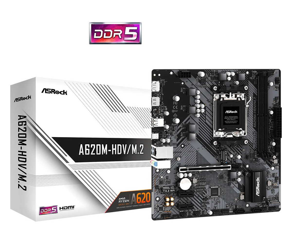 ASRock A620M-HDV/M.2 DDR5 Motherboard - Image 6