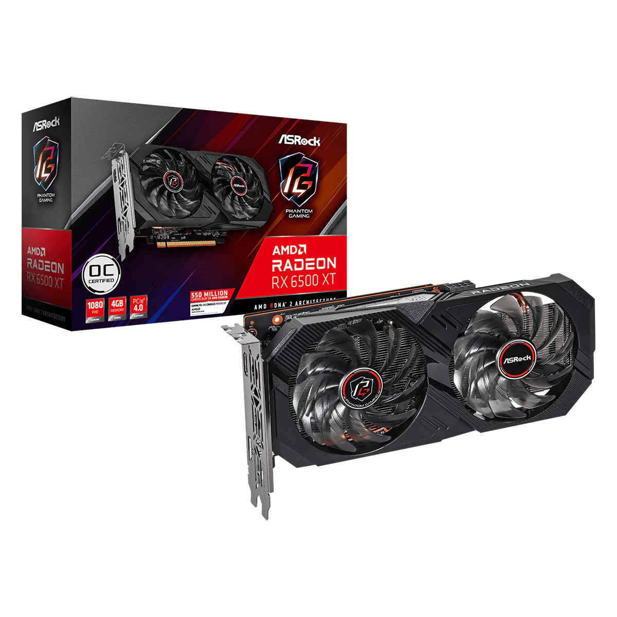 ASRock AMD Radeon RX 6500 XT Phantom Gaming 4GB GDDR6 Graphics Card - Image 6