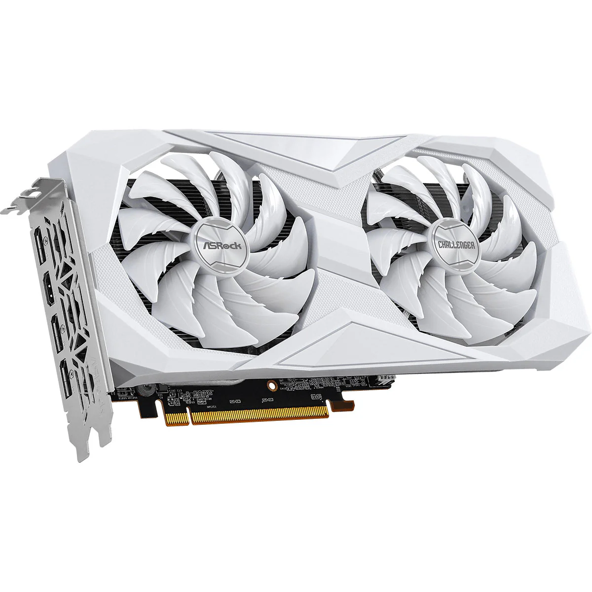 ASRock AMD Radeon RX 6600 Challenger 8GB GDDR6 Graphics Card (White) - Image 3