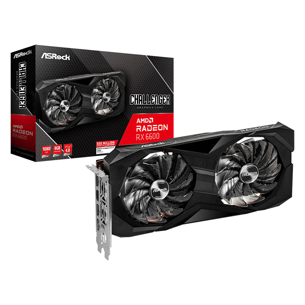 ASRock AMD Radeon RX 6600 Challenger D 8GB GDDR6 Graphics Card - Image 6