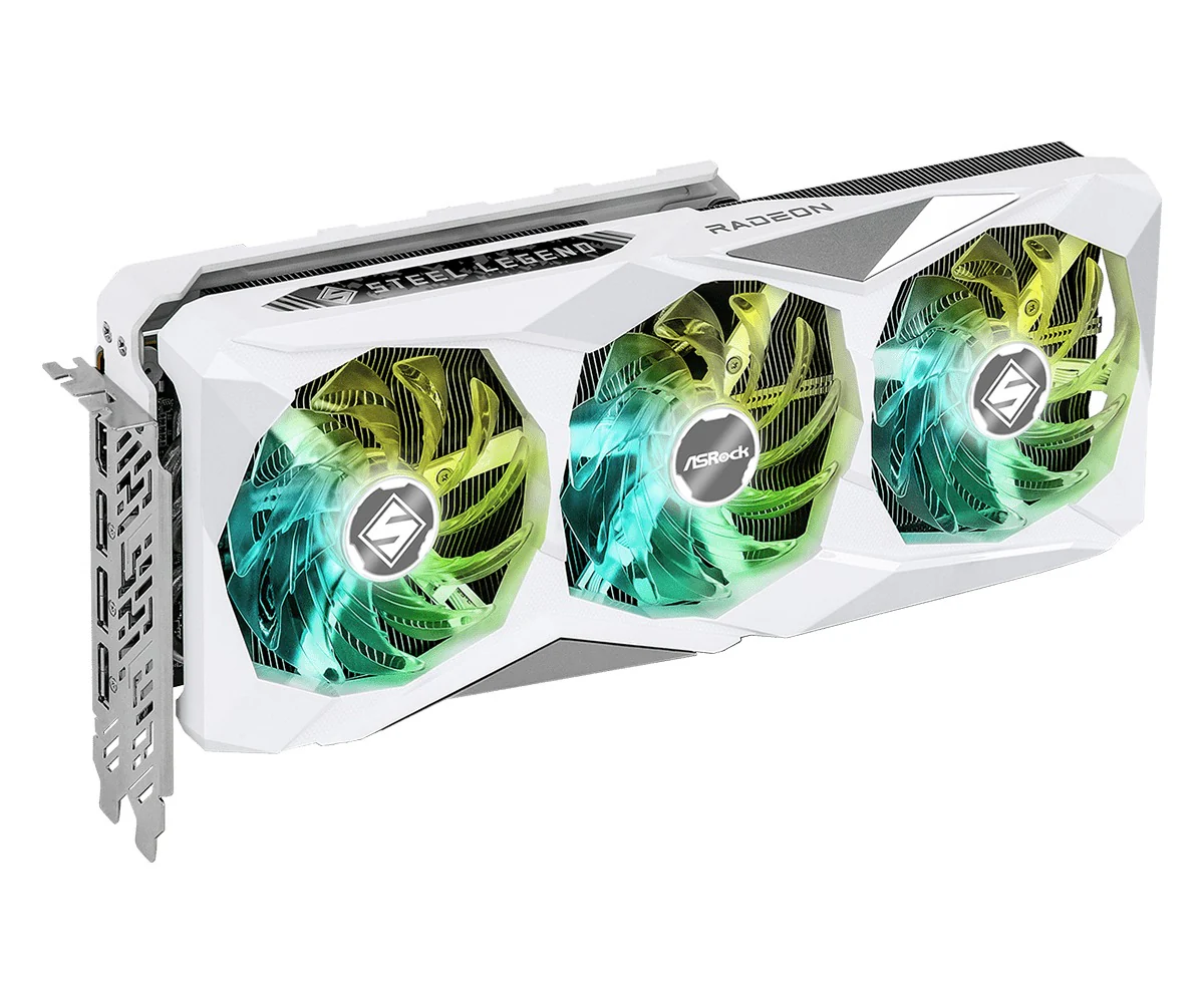 ASRock AMD Radeon RX 7700 XT Steel Legend 12GB OC Graphics Card - Image 4