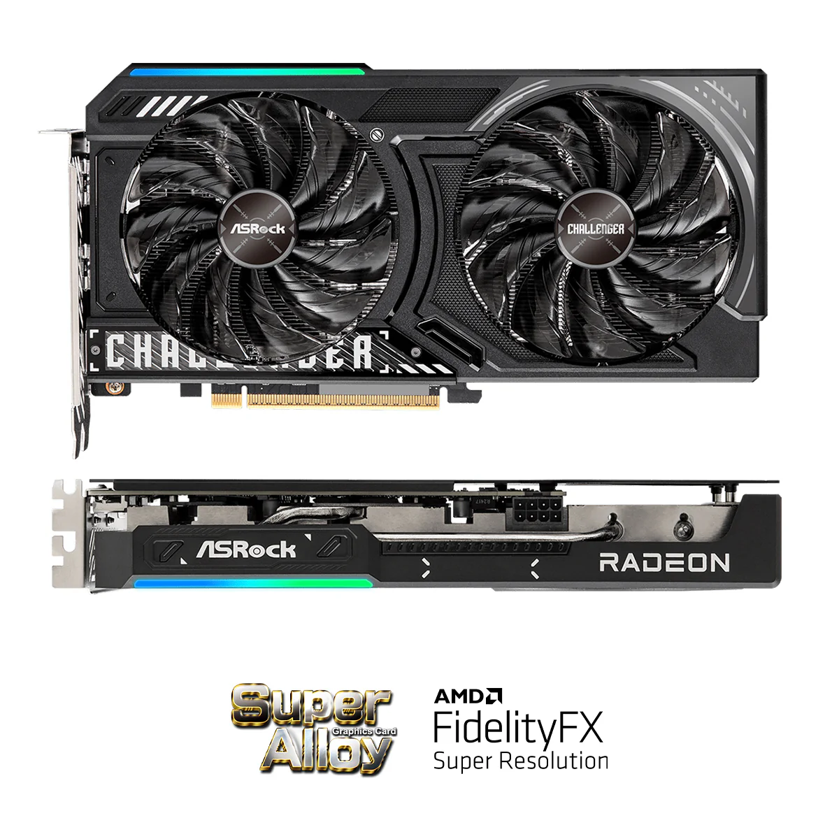 ASRock AMD Radeon RX 9060 XT Challenger 16GB GDDR6 OC Graphics Card - Image 2