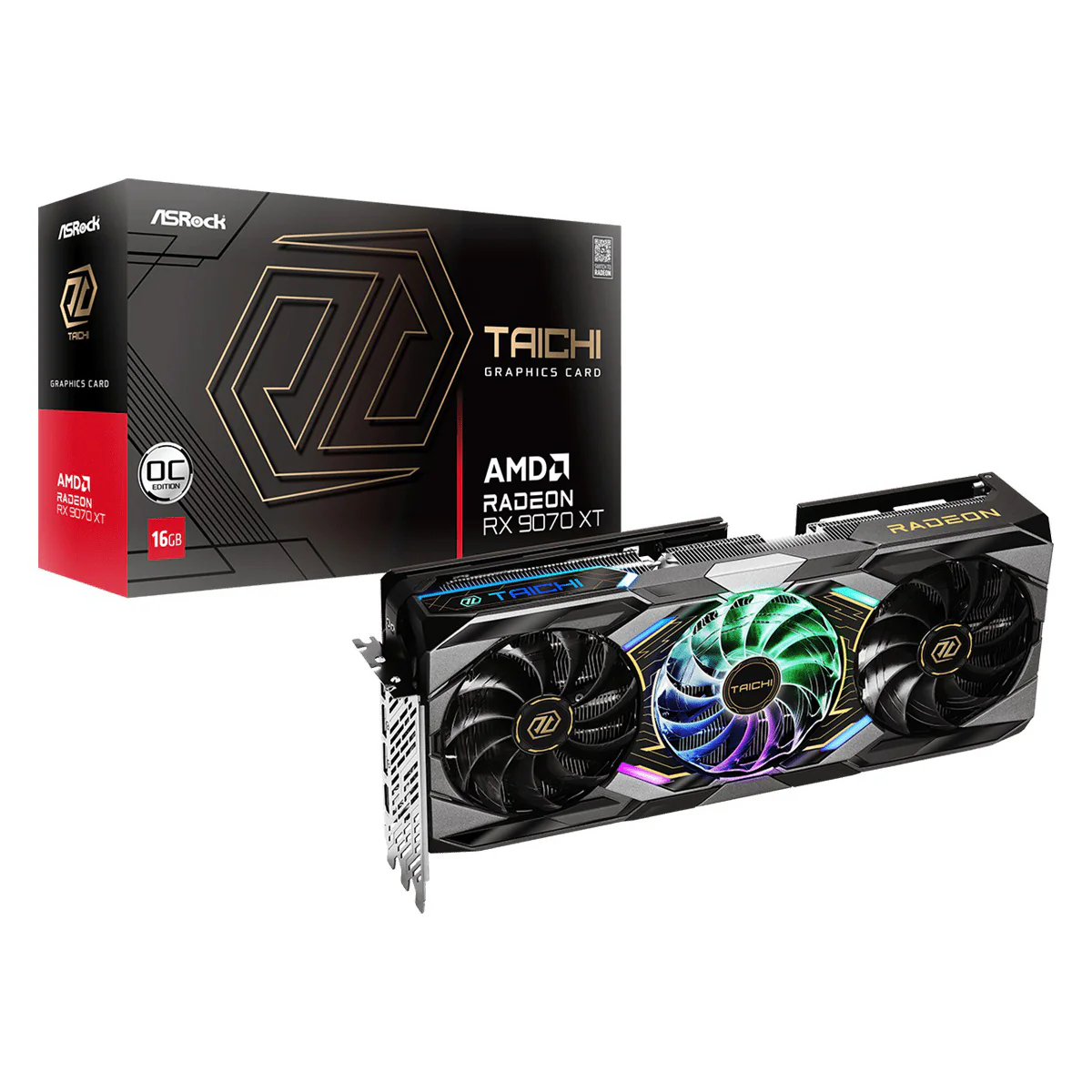 ASRock AMD Radeon RX 9070 XT Taichi OC 16GB GDDR6 Graphics Card - Image 8