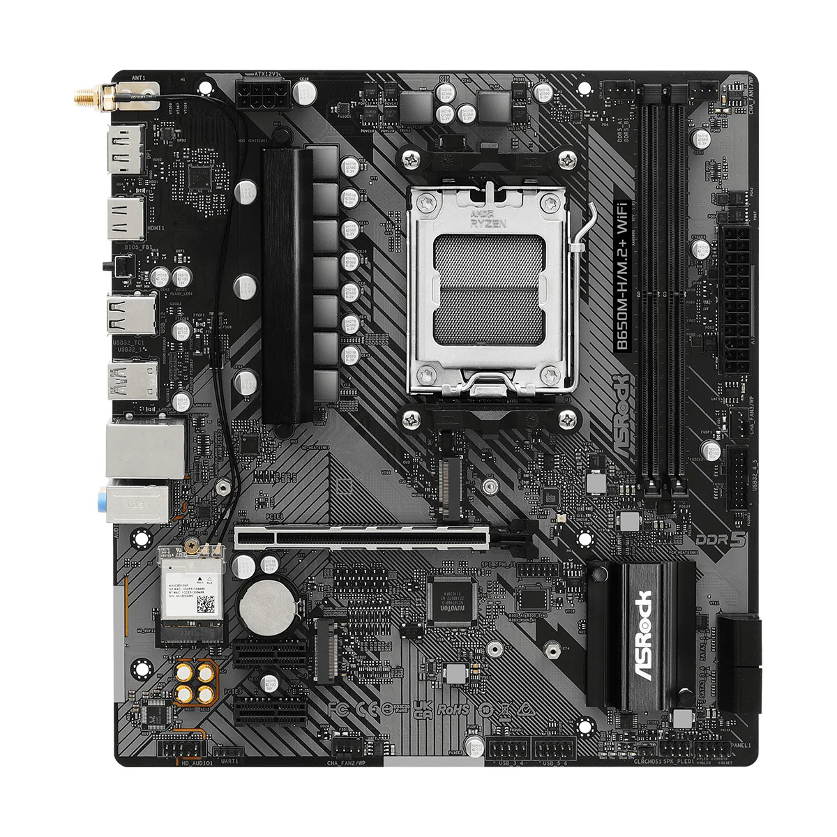 ASRock B650M-H/M.2+ WiFi DDR5 AMD Motherboard - Image 3