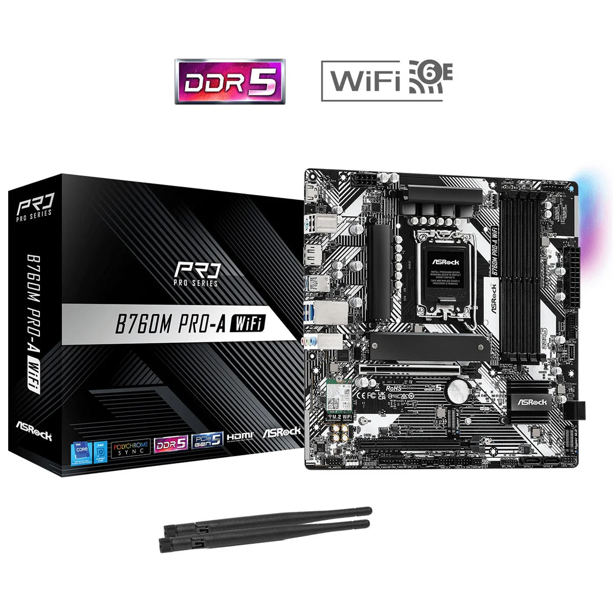 ASRock B760M Pro-A WiFi Motherboard - Image 6