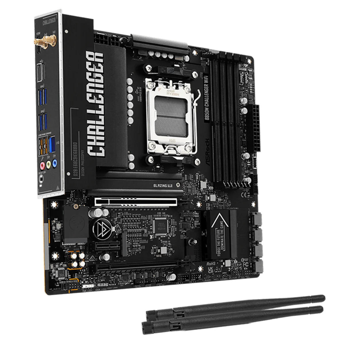ASRock B850M Challenger WiFi DDR5 AMD Motherboard (Black) - Image 2
